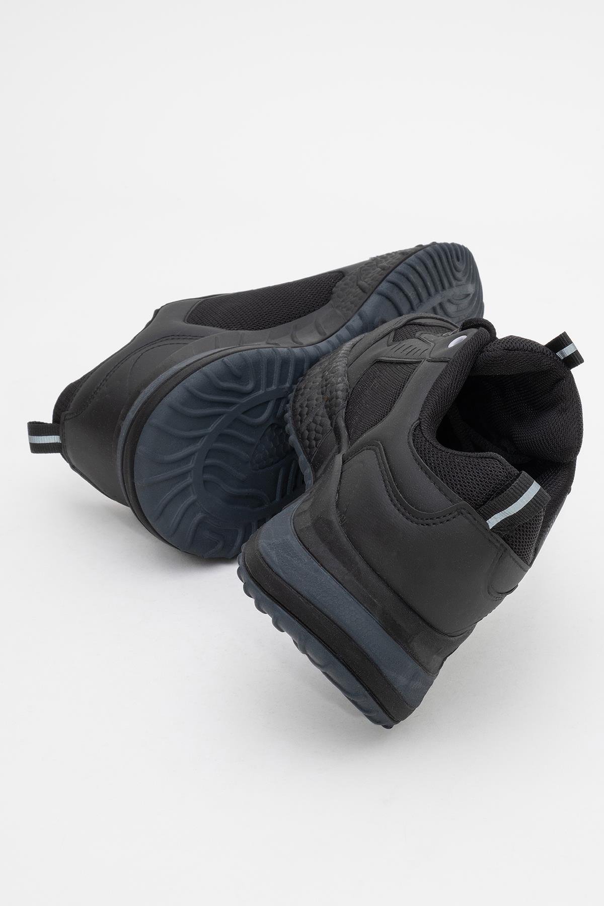 Kadın Bağcıklı Anorak Spor Ayakkabı SİYAH FÜME - Görsel 5