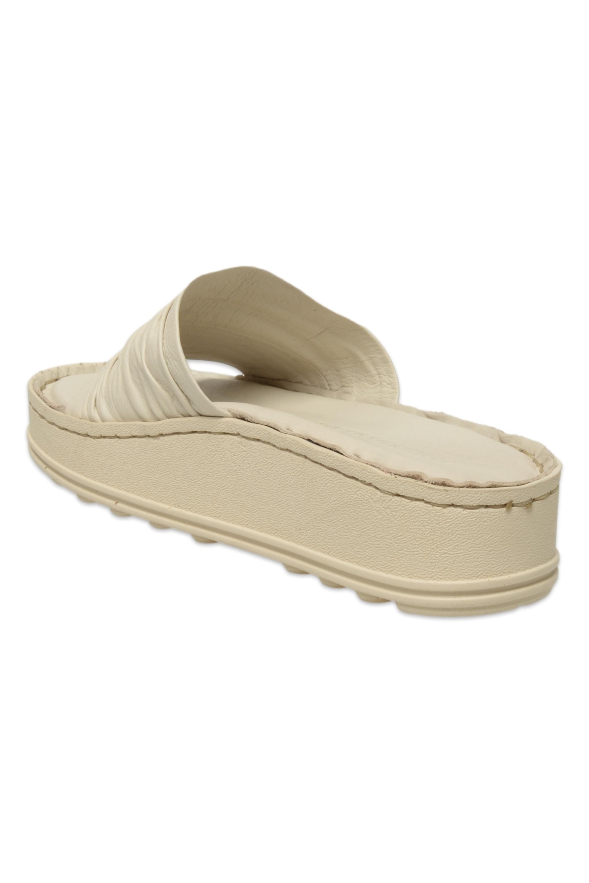 D25Yt-1425 Günlük Krem Kadın Terlik - Görsel 5
