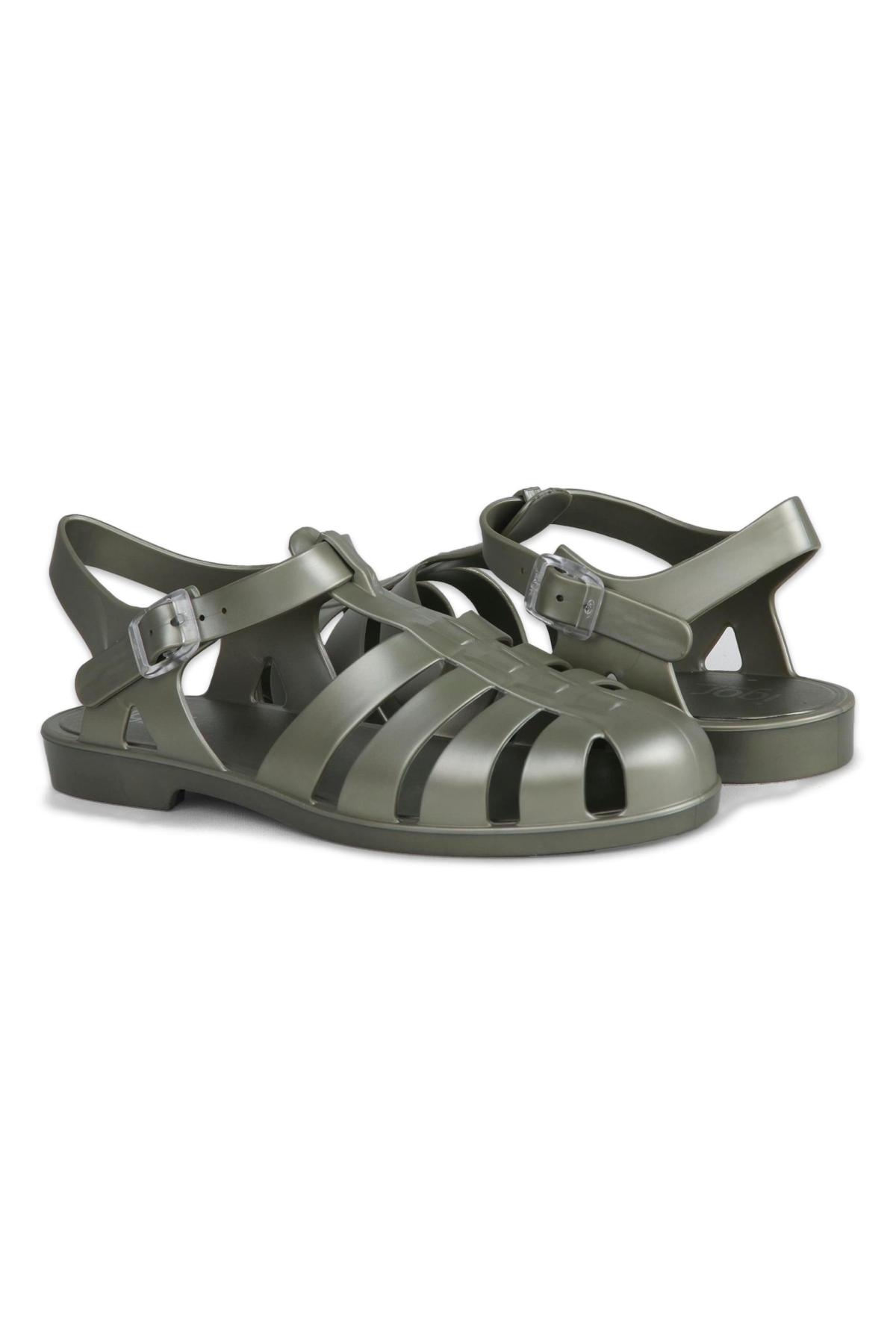 Bb340Z Biarritz Metal Brillo Yeşil Kadın Sandalet - Görsel 5