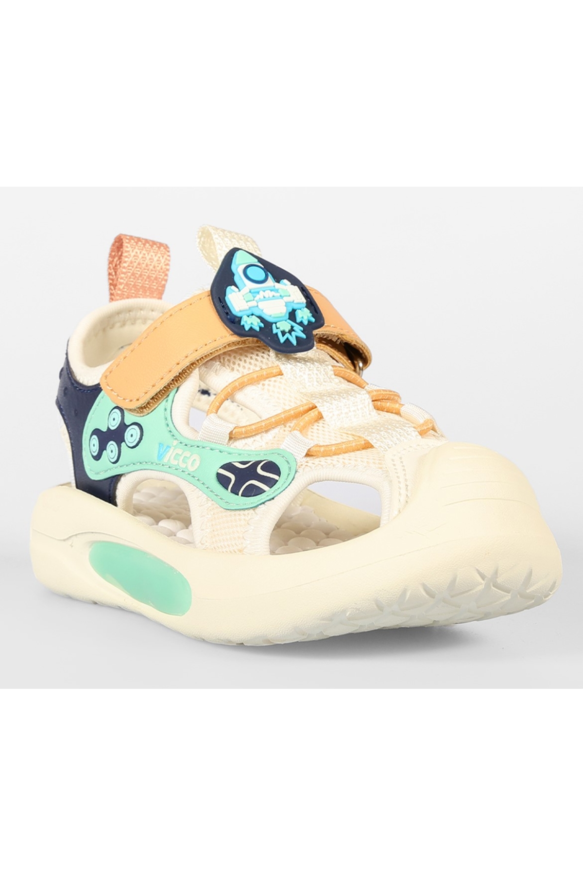 Rocket İlk Adım Bebek Ortopedik Işıklı Çocuk Spor Sandalet - Görsel 3