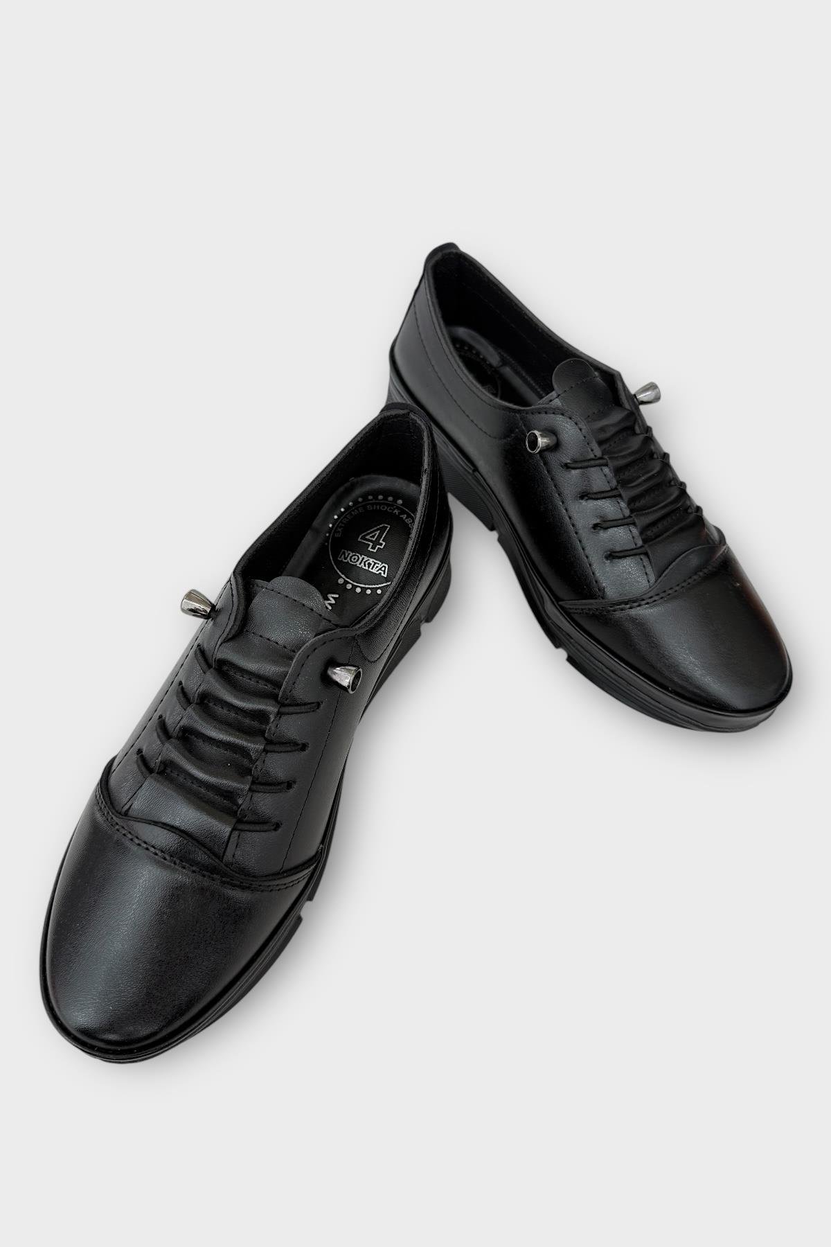 Ortopedik Ultra Rahat Günlük Kadın Ayakkabı SİYAH - Görsel 4