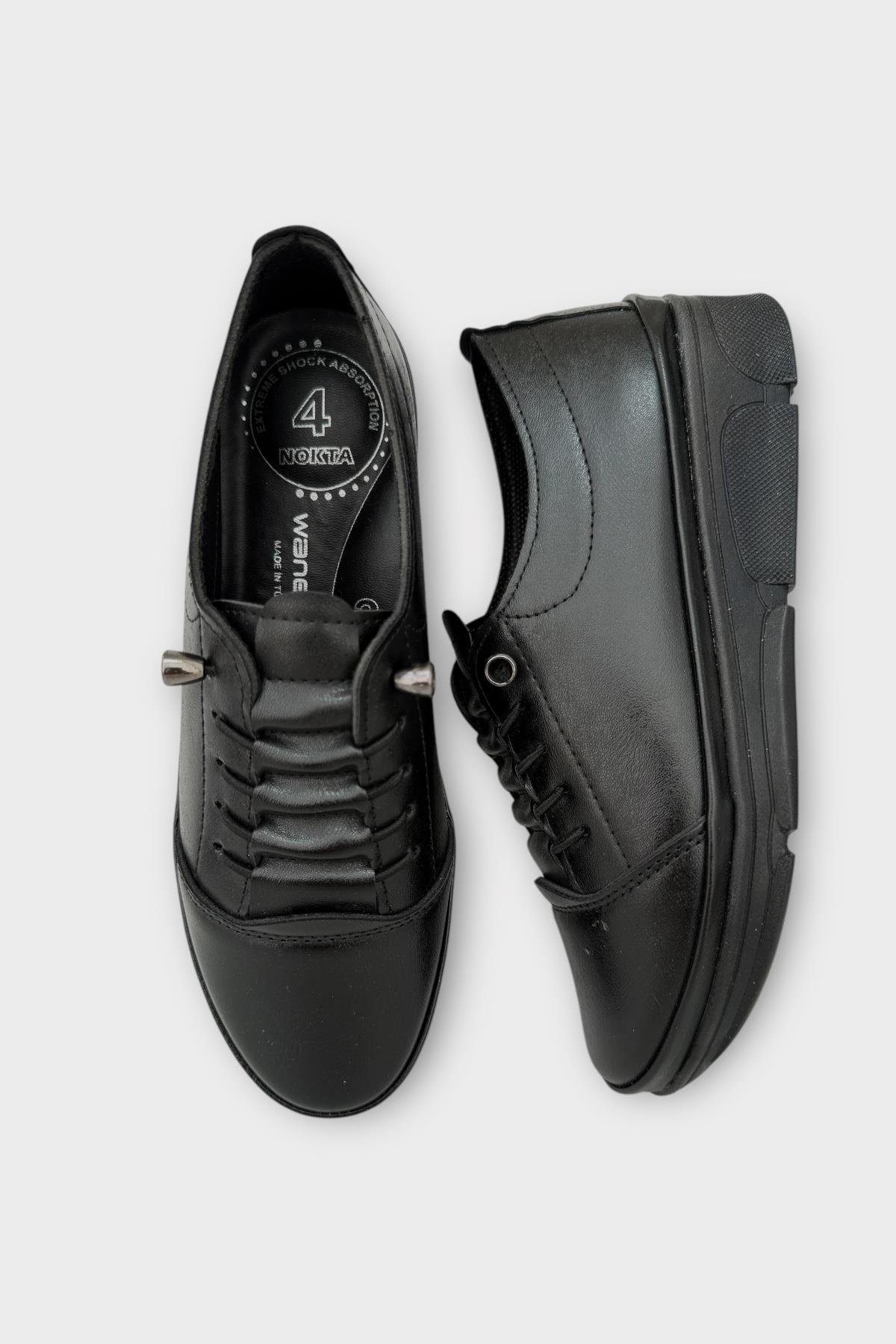 Ortopedik Ultra Rahat Günlük Kadın Ayakkabı SİYAH - Görsel 7