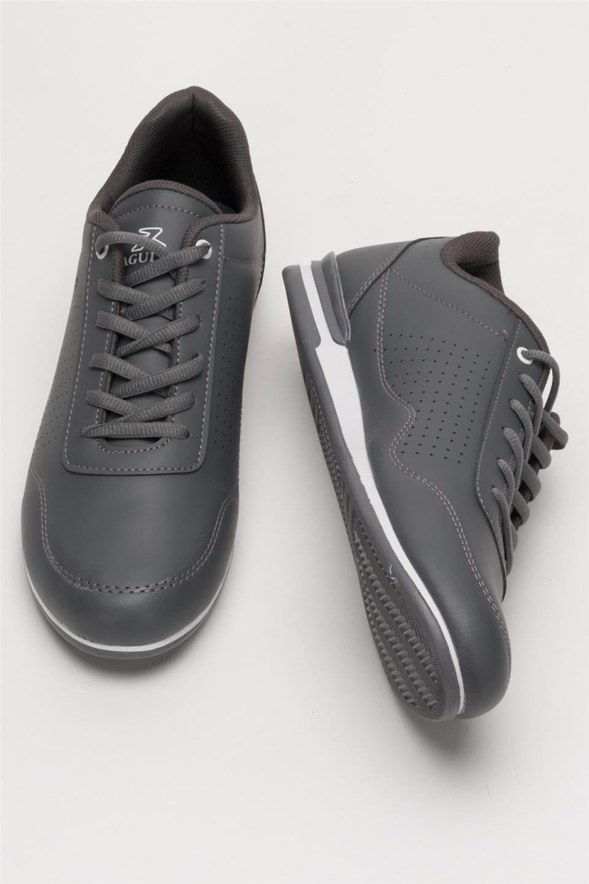 Erkek Siyah Günlük Ayakkabı GRİ - Görsel 8
