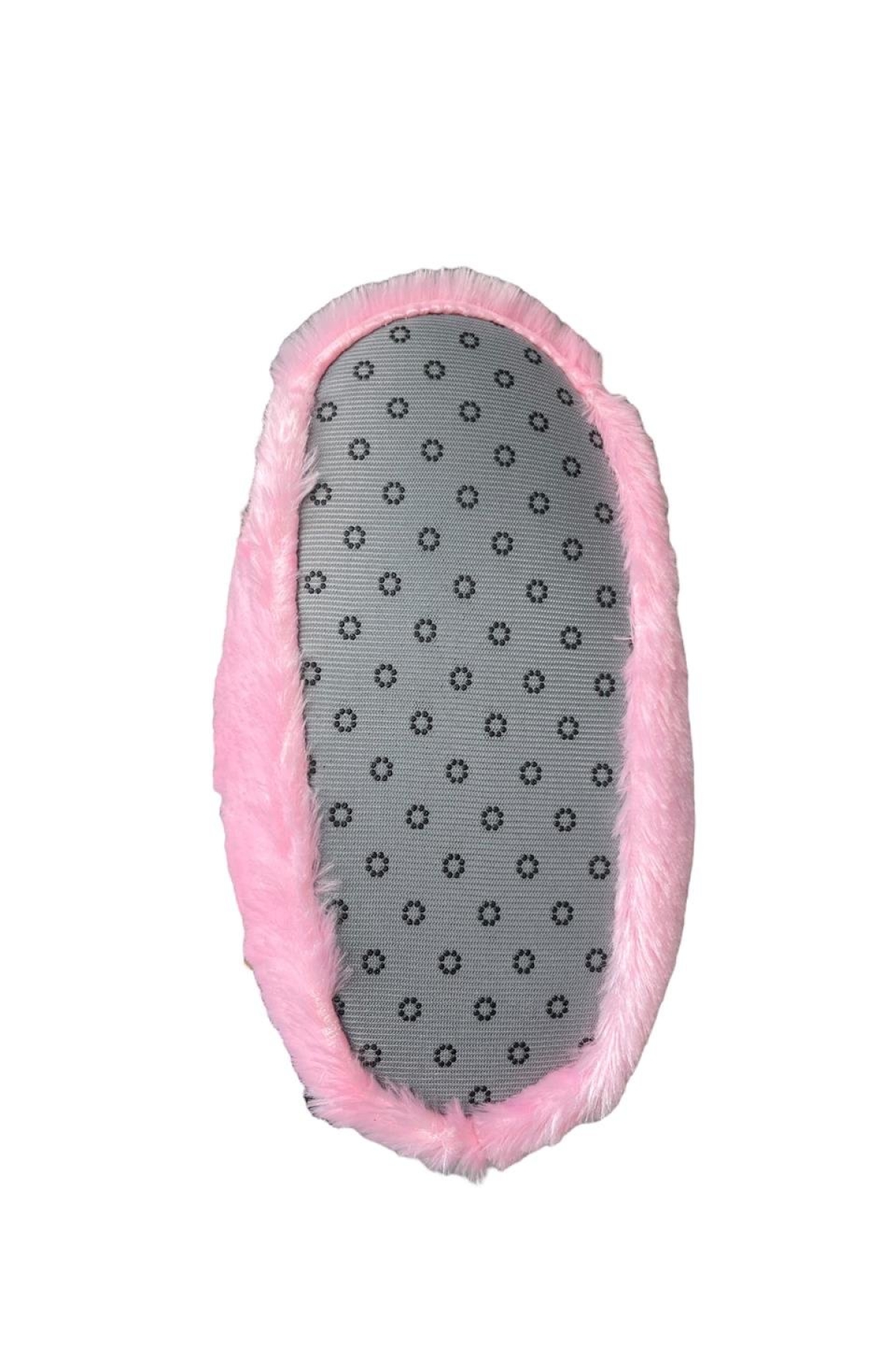 Peluş Tavşan Figürlü Kaymaz ve Ses Yapmaz Ev Panduf PEMBE - Görsel 7