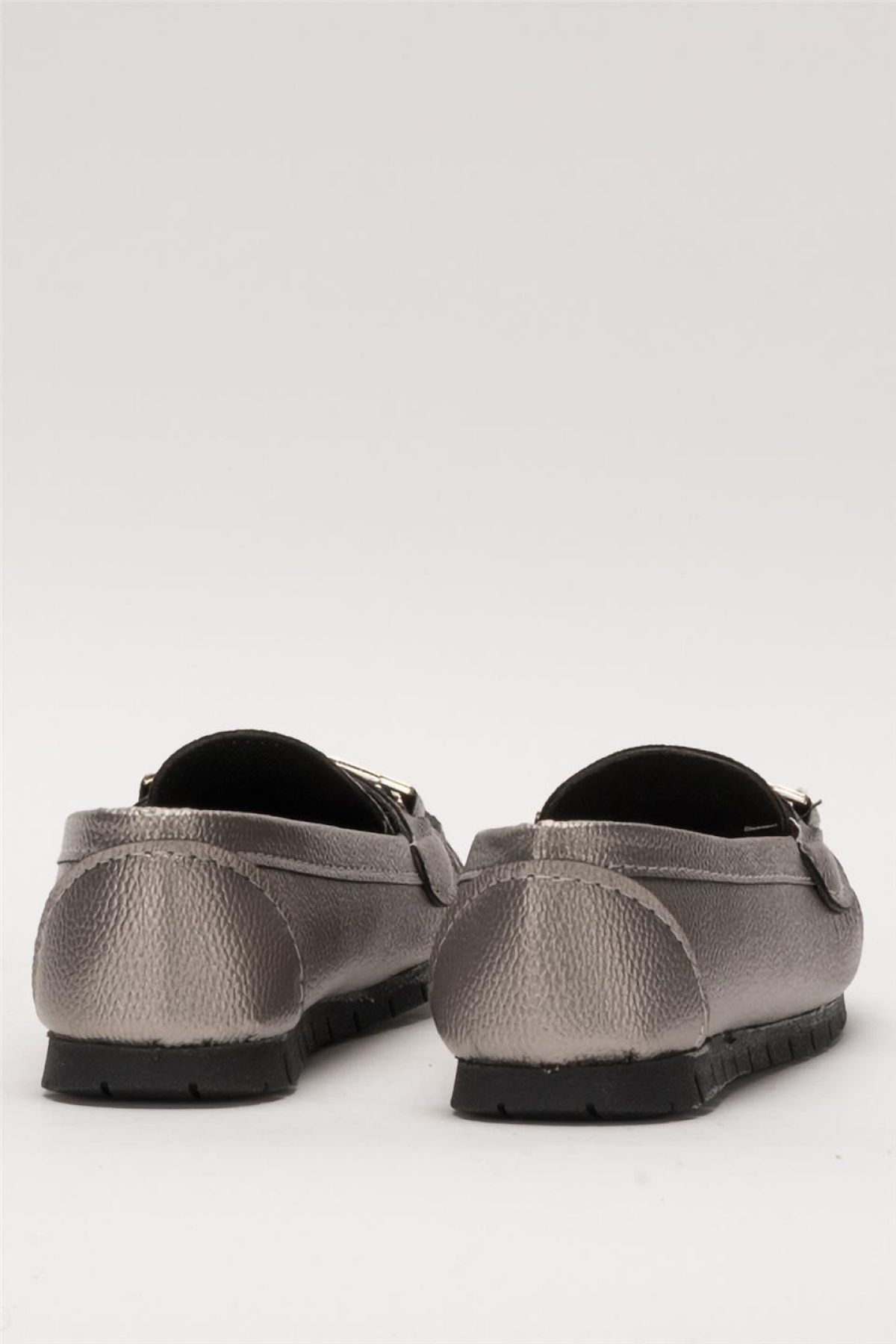 Kadın Hafif Taban Günlük Rahat Babet PLATİN - Görsel 6