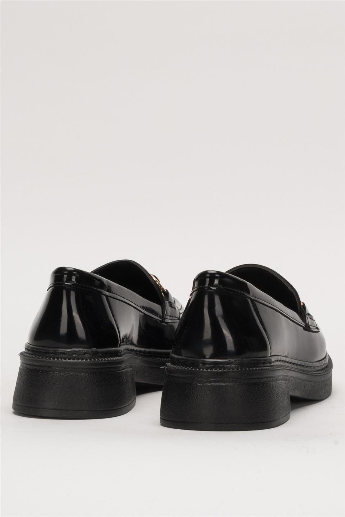 Kadın Tokalı Yüksek Taban Günlük Ayakkabı SİYAH - SİYAH - Görsel 5