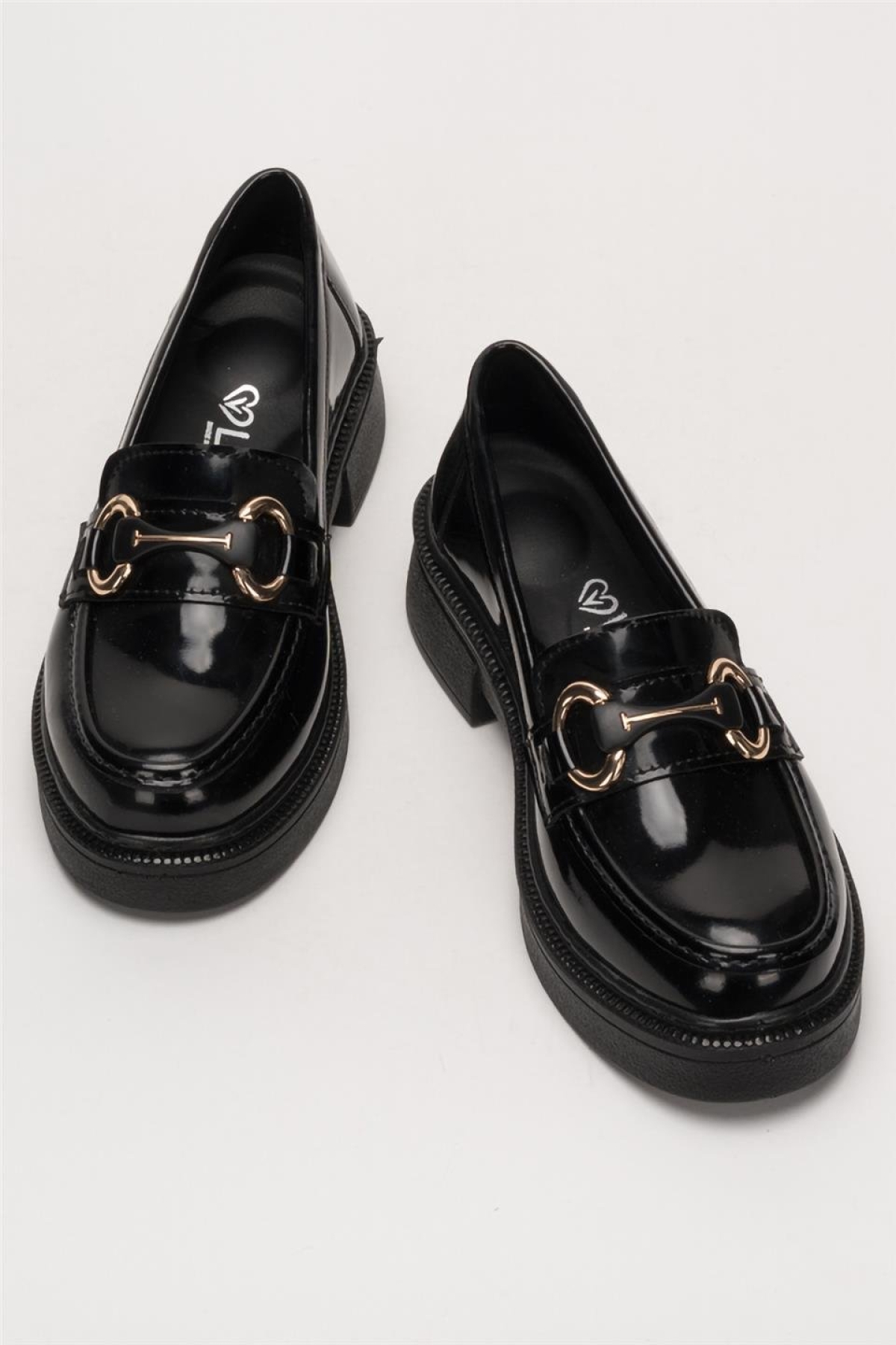 Kadın Tokalı Yüksek Taban Günlük Ayakkabı SİYAH - SİYAH - Görsel 7