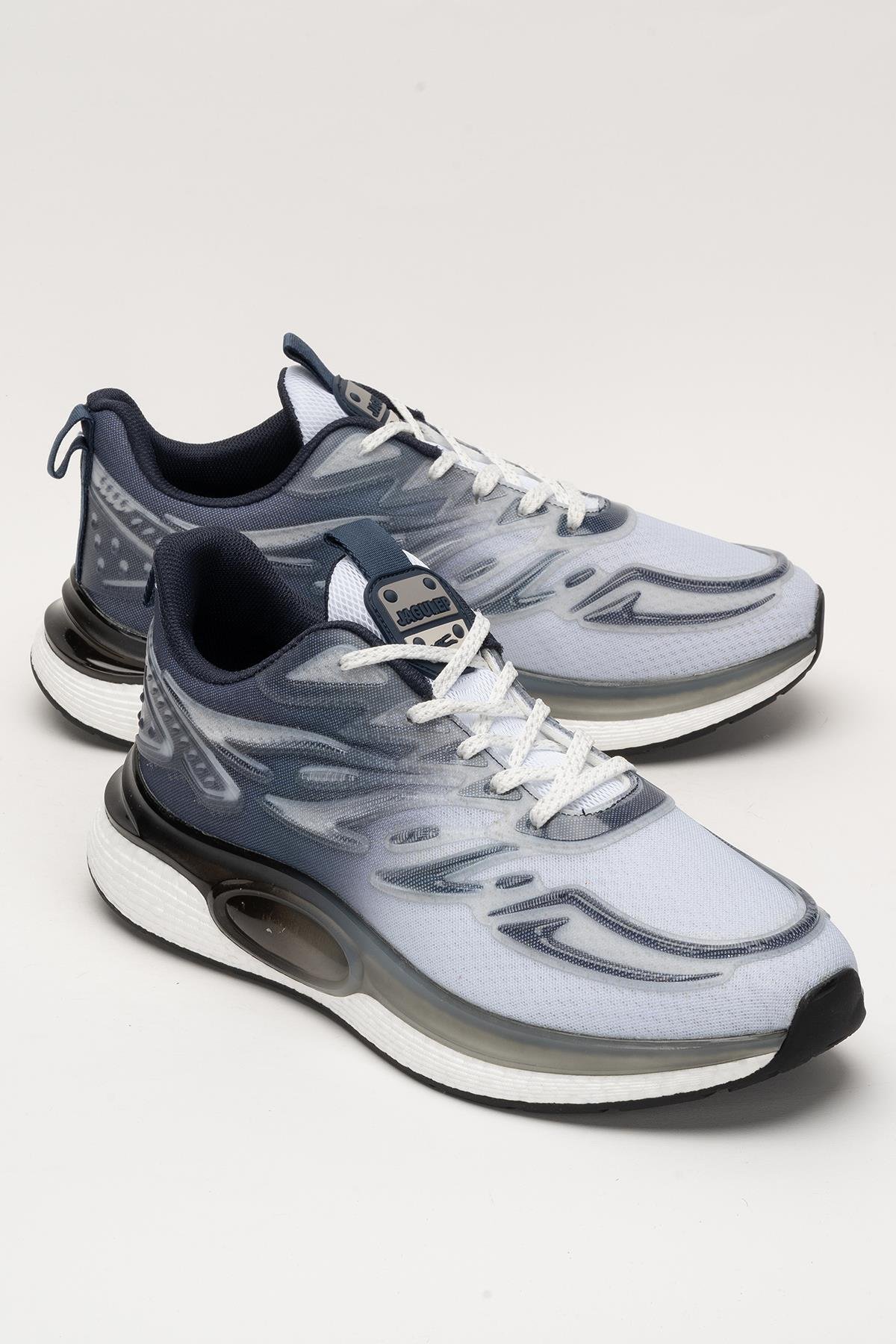 Erkek Günlük Koşu Yürüyüş Spor Ayakkabı LACİVERT - BEYAZ - Görsel 3
