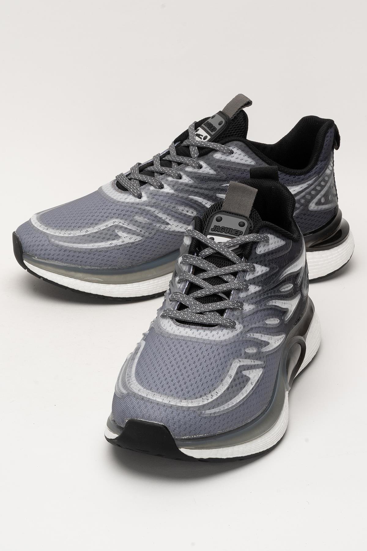 Erkek Günlük Koşu Yürüyüş Spor Ayakkabı SİYAH - FÜME - Görsel 6