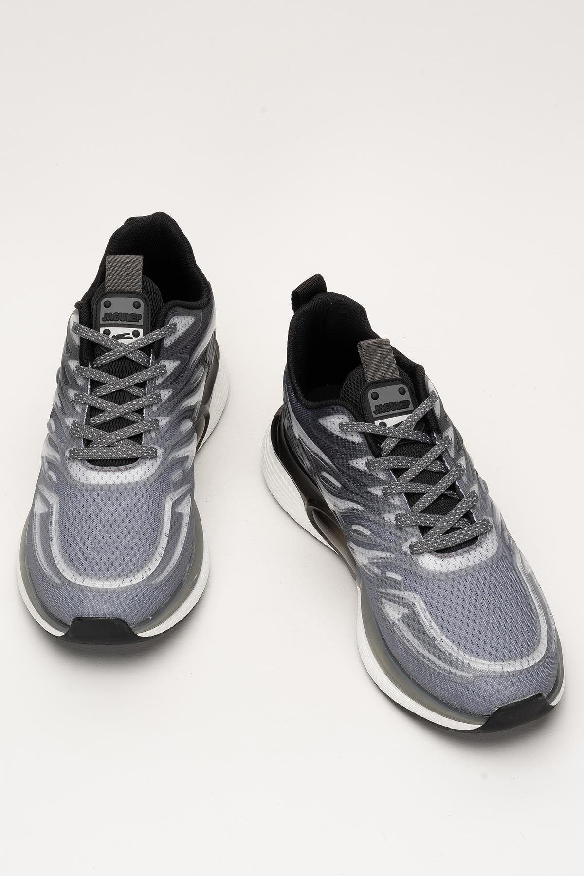 Erkek Günlük Koşu Yürüyüş Spor Ayakkabı SİYAH - FÜME - Görsel 7