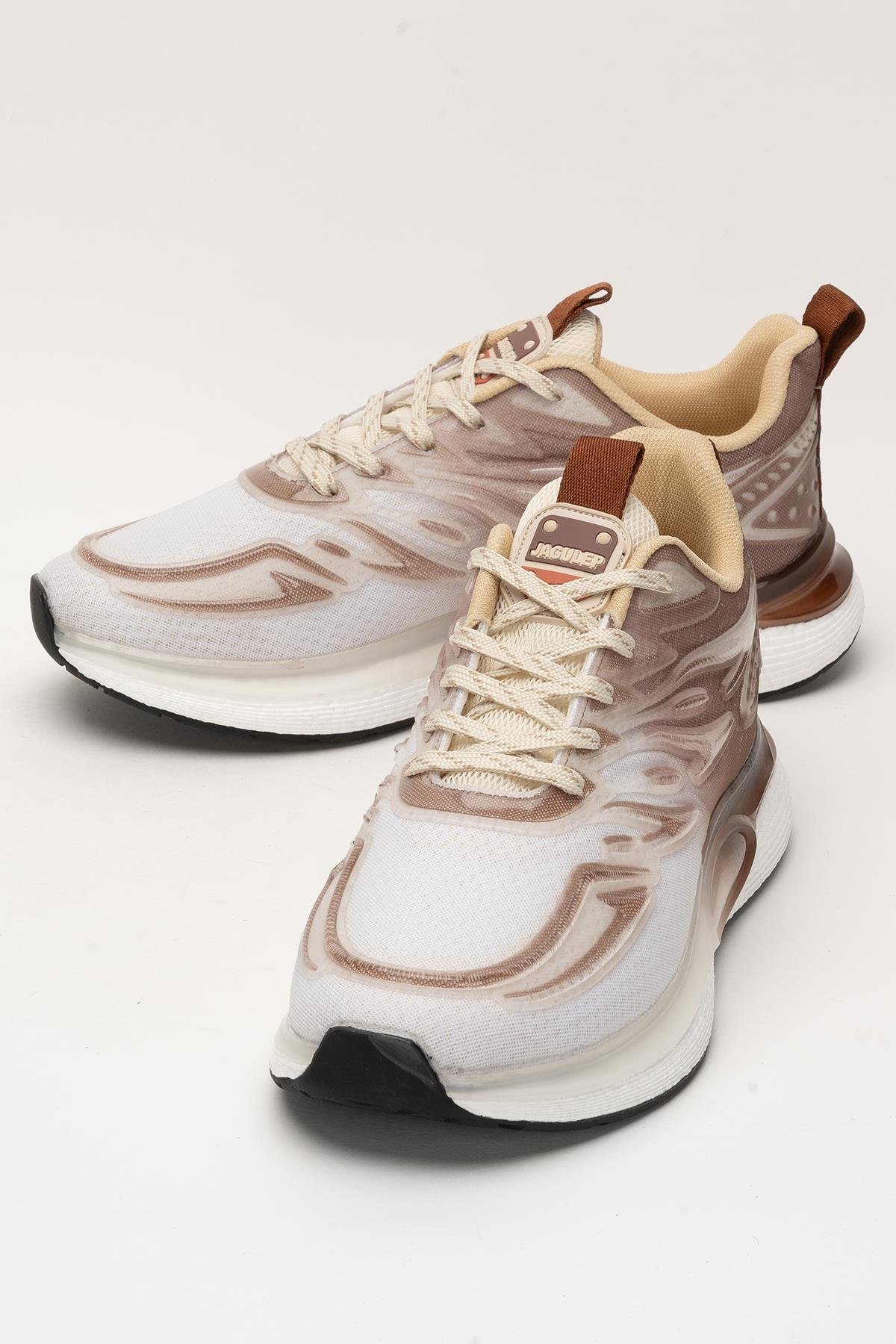 Erkek Günlük Koşu Yürüyüş Spor Ayakkabı KAHVERENGİ - BEYAZ - Görsel 6