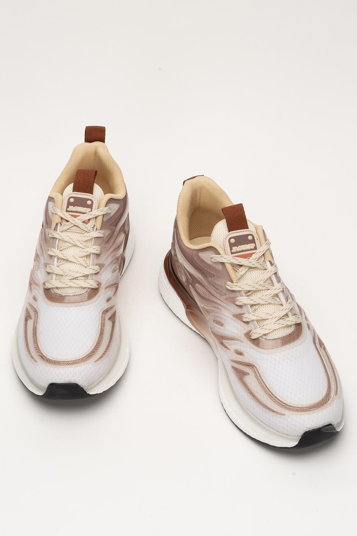 Erkek Günlük Koşu Yürüyüş Spor Ayakkabı KAHVERENGİ - BEYAZ - Görsel 7