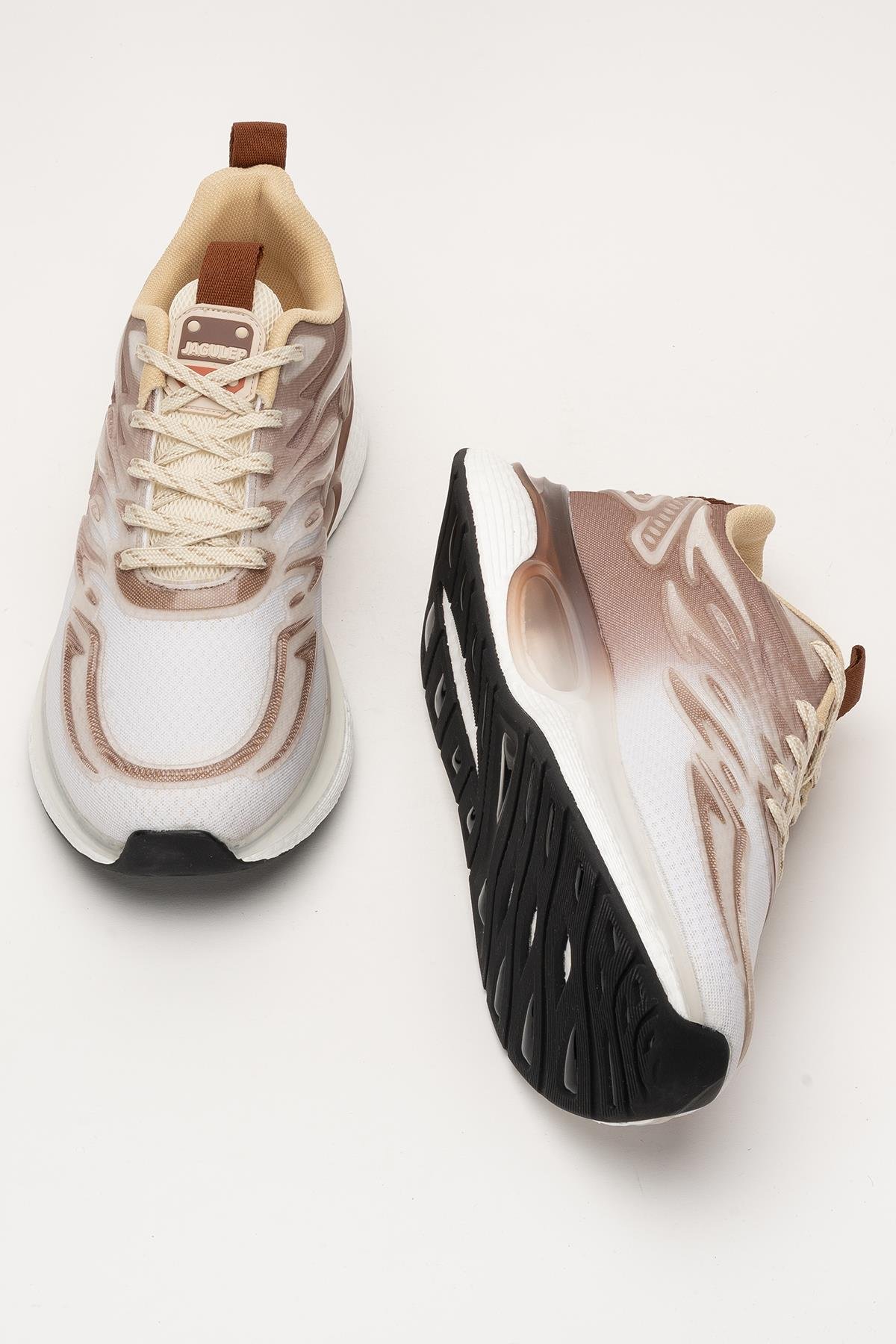 Erkek Günlük Koşu Yürüyüş Spor Ayakkabı KAHVERENGİ - BEYAZ - Görsel 8