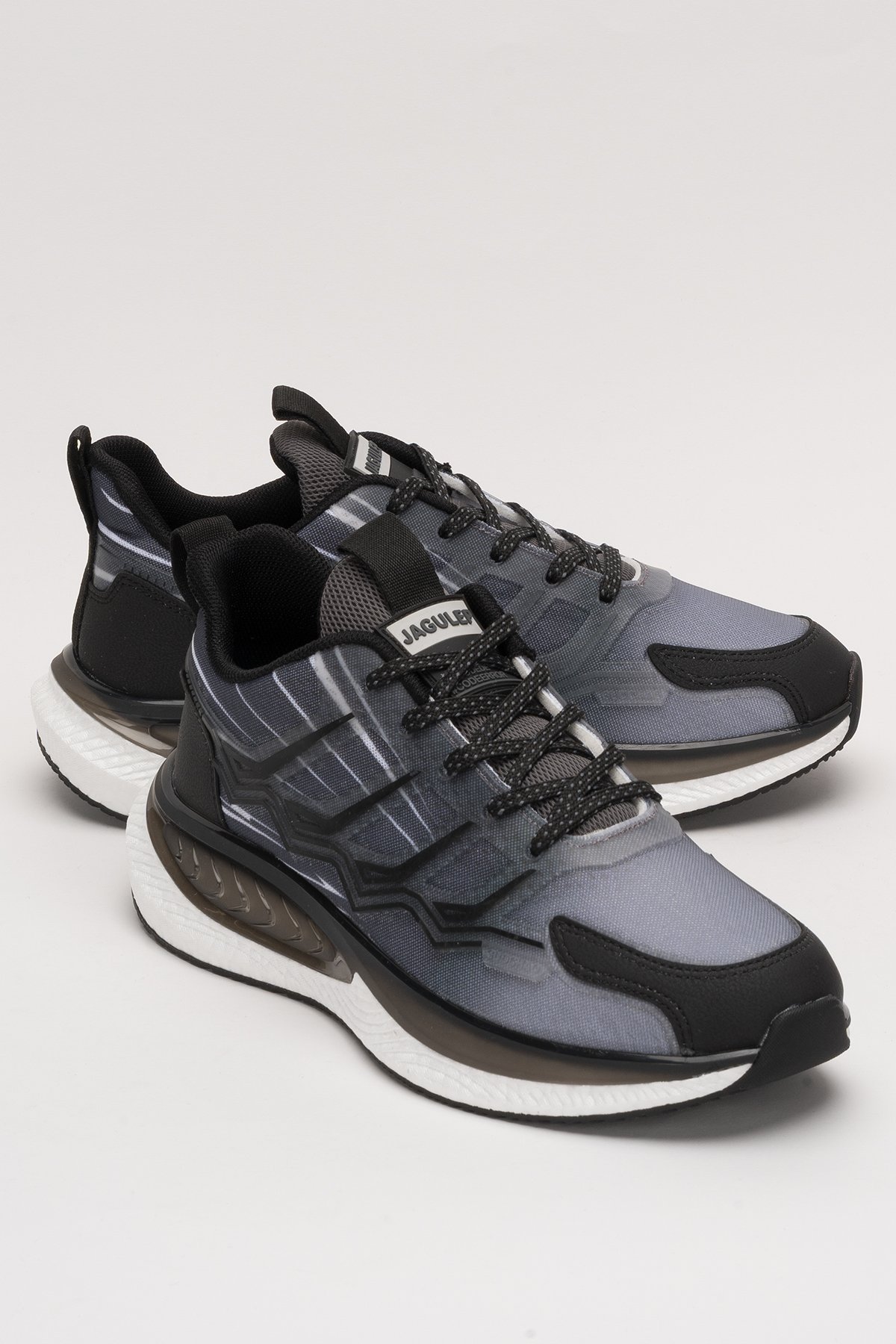 Erkek Günlük Koşu Yürüyüş Spor Ayakkabı SİYAH - BEYAZ - Görsel 3