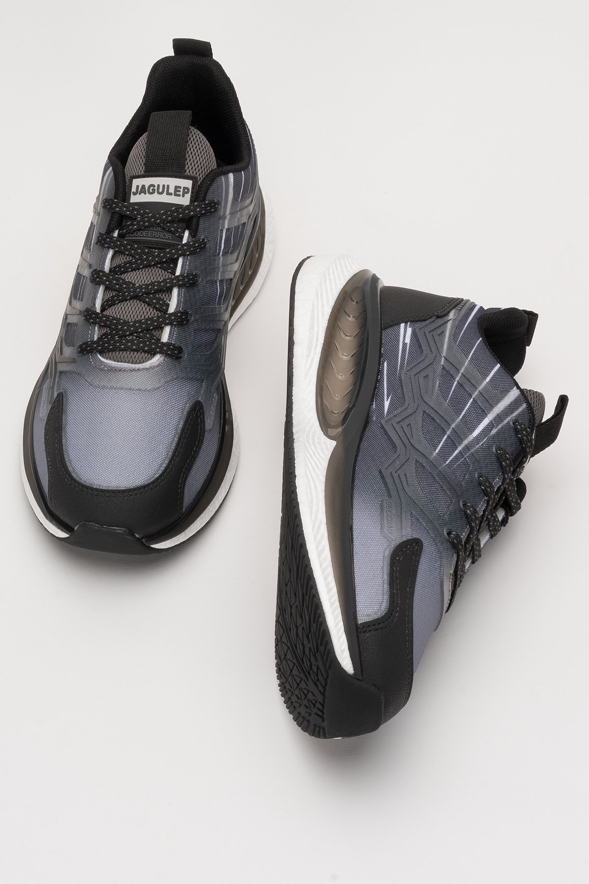 Erkek Günlük Koşu Yürüyüş Spor Ayakkabı SİYAH - BEYAZ - Görsel 8
