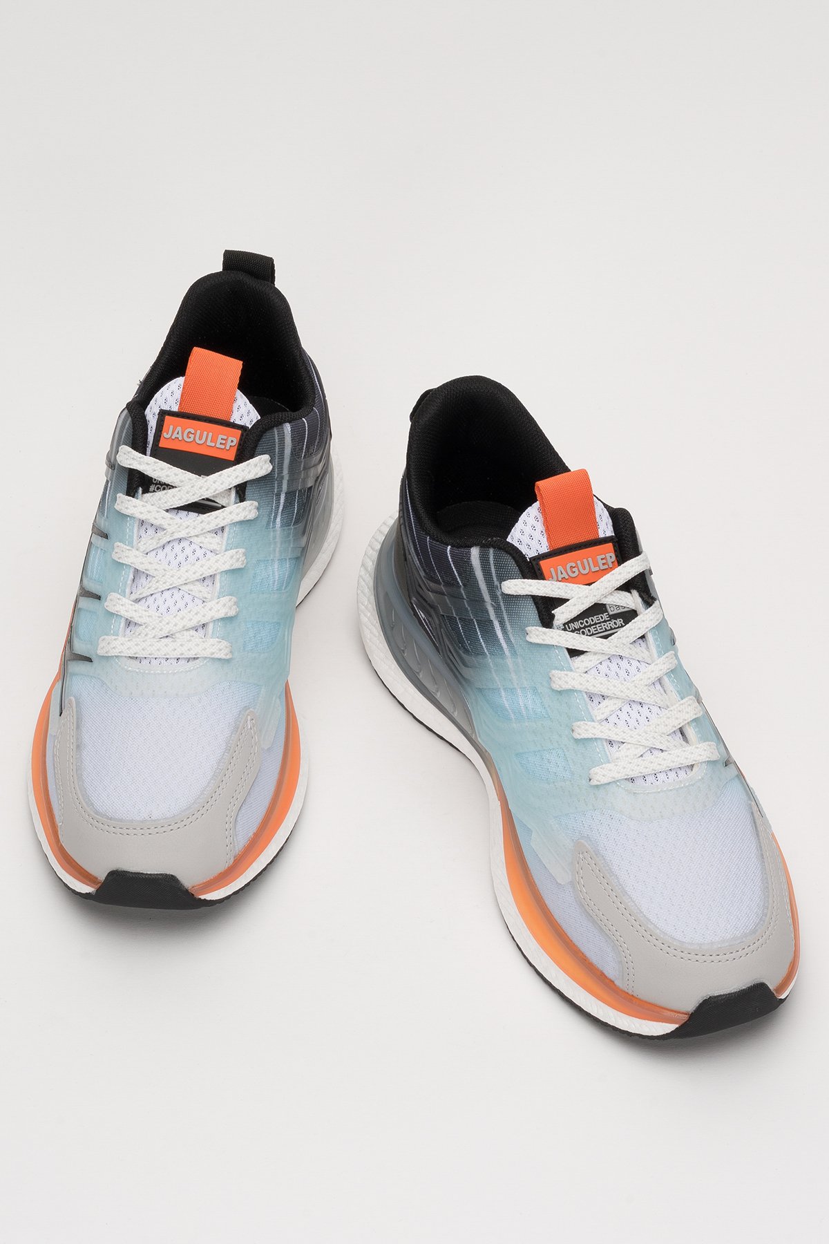 Erkek Günlük Koşu Yürüyüş Spor Ayakkabı SİYAH - TURUNCU - Görsel 7