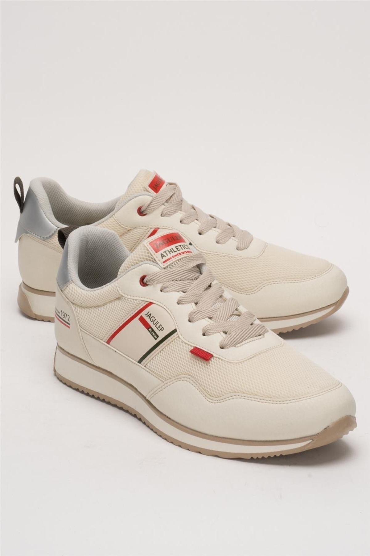 Erkek Günlük Sneaker Spor Ayakkabı KREM - Görsel 3