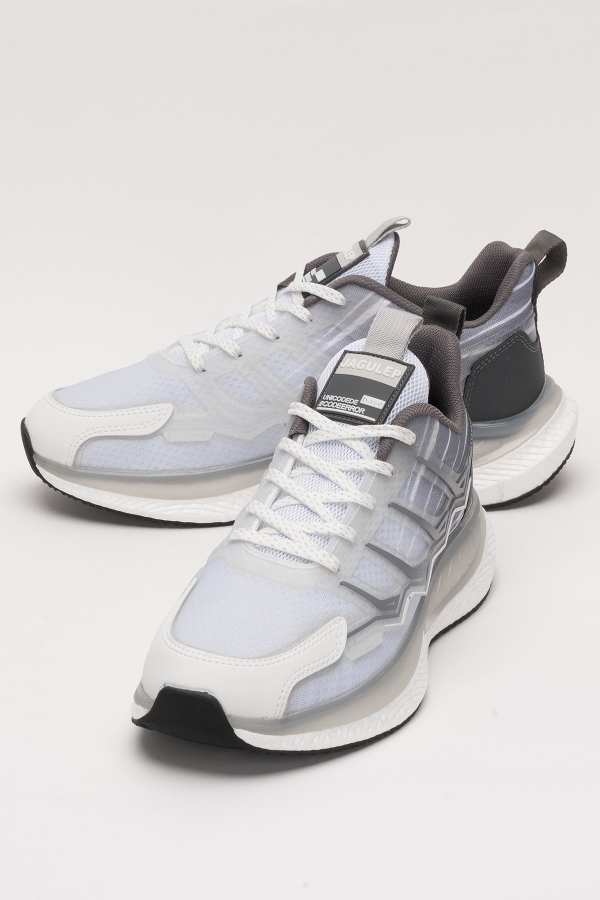 Erkek Günlük Koşu Yürüyüş Spor Ayakkabı GRİ - BEYAZ - Görsel 6