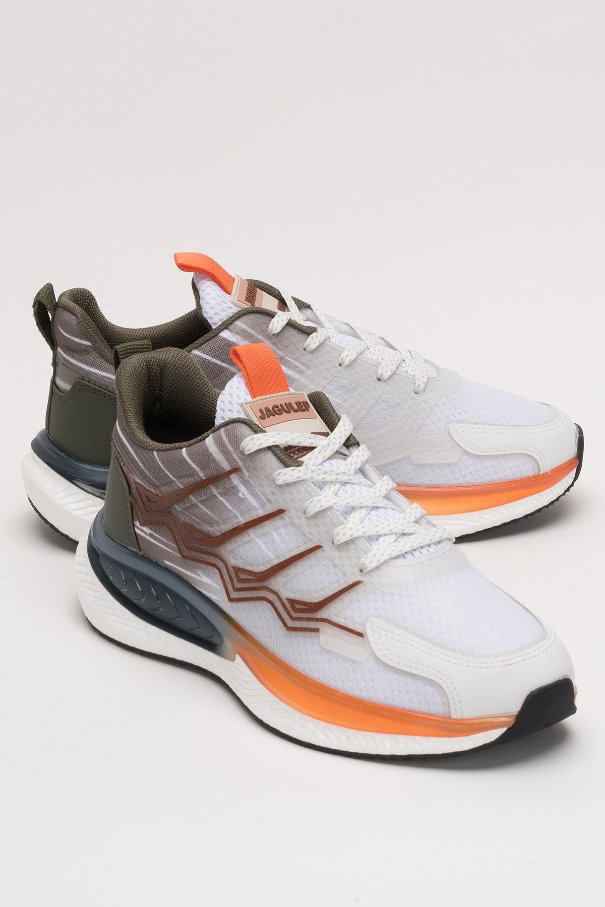 Erkek Günlük Koşu Yürüyüş Spor Ayakkabı HAKİ - BEYAZ - Görsel 3