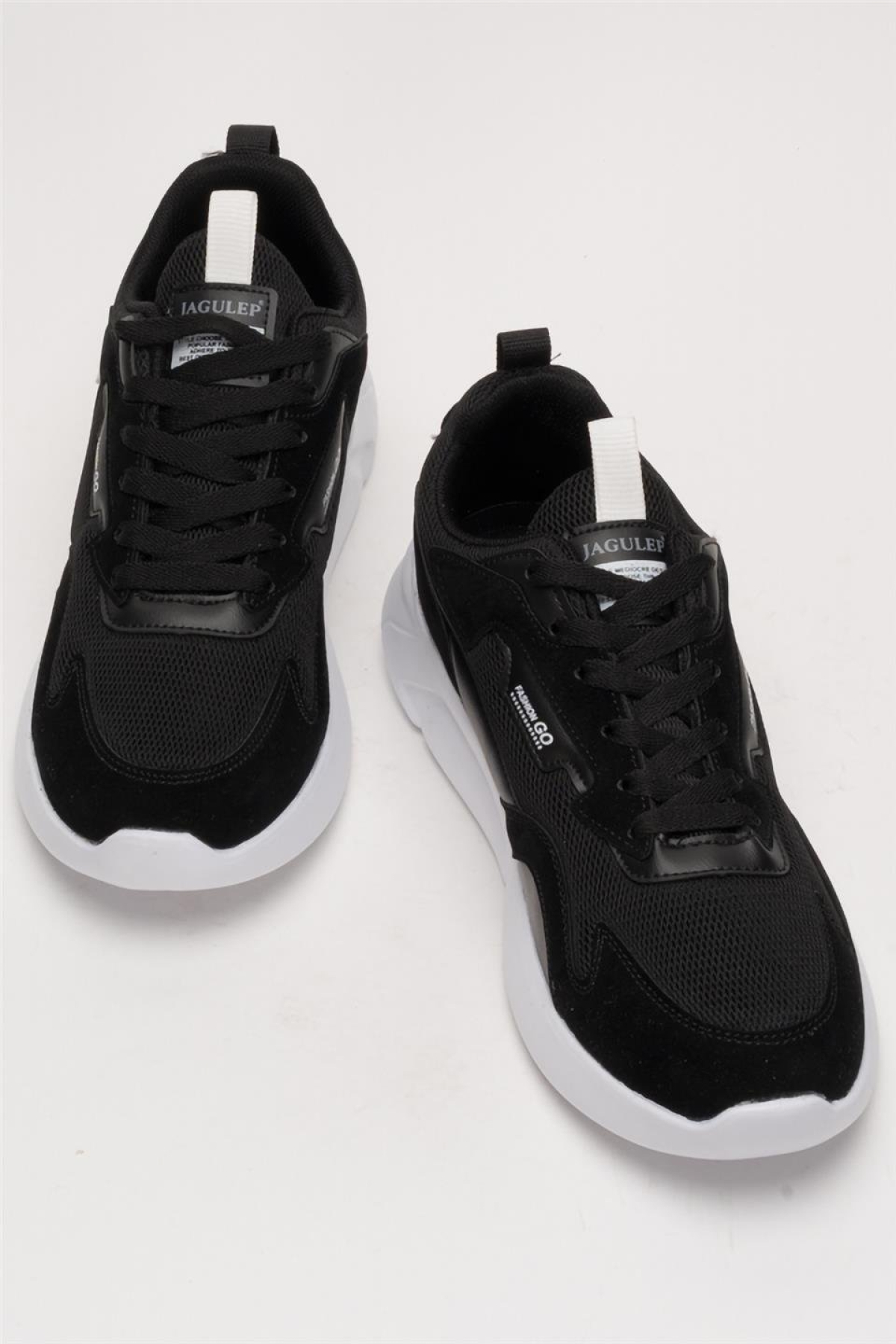 Erkek Günlük Rahat Yürüyüş Spor Ayakkabı SİYAH - BEYAZ - Görsel 7