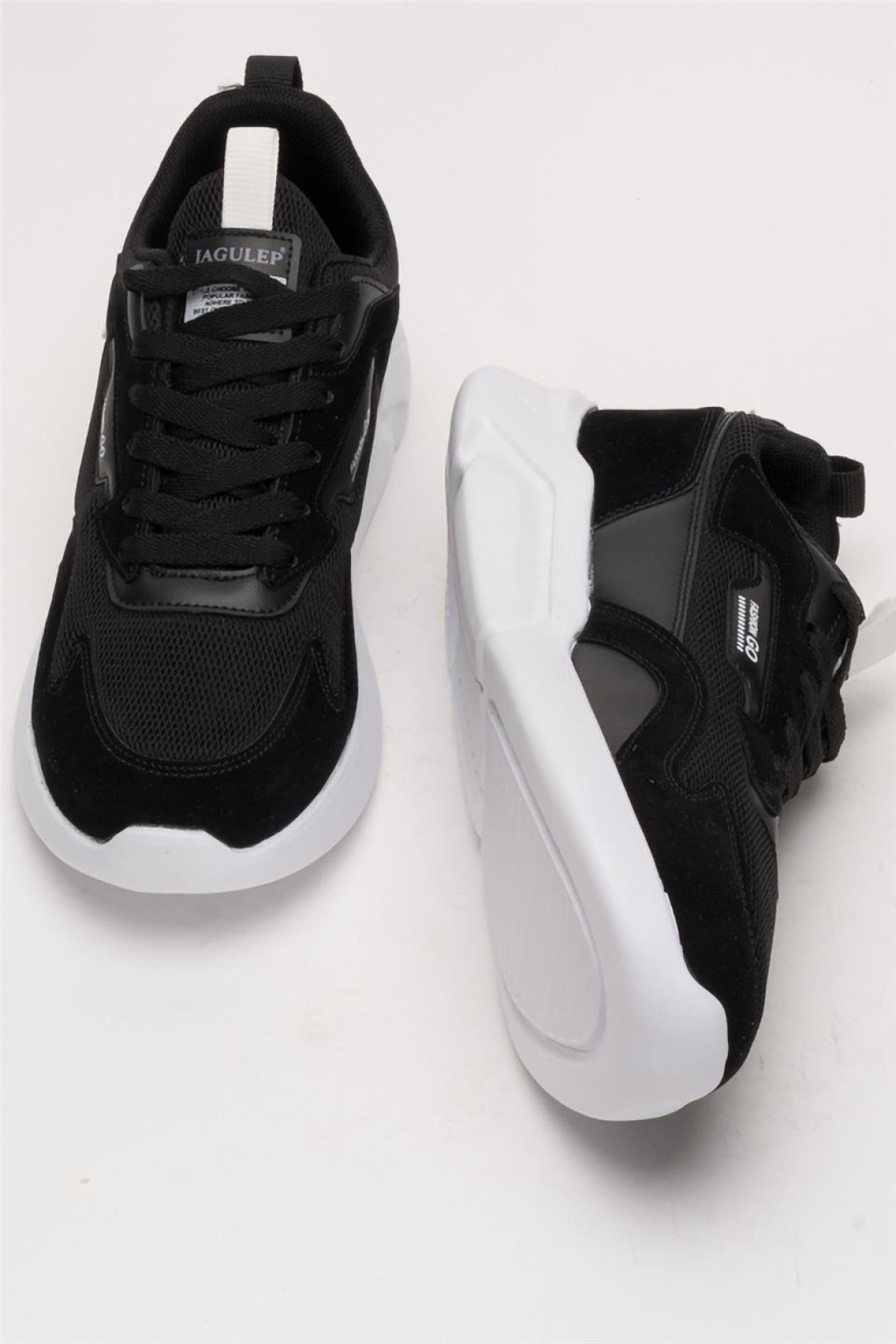 Erkek Günlük Rahat Yürüyüş Spor Ayakkabı SİYAH - BEYAZ - Görsel 8