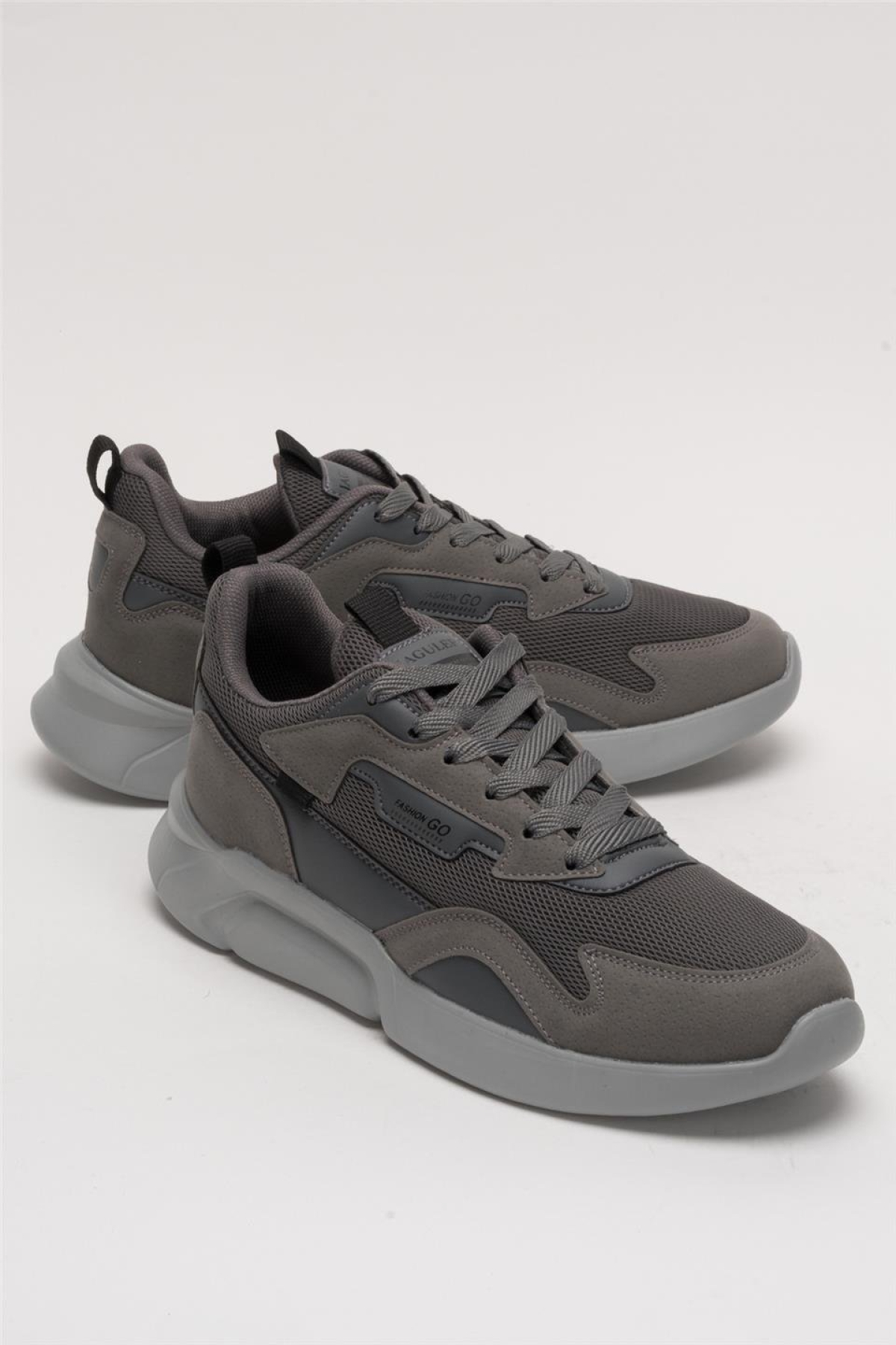 Erkek Günlük Rahat Yürüyüş Spor Ayakkabı FÜME - SİYAH - Görsel 3