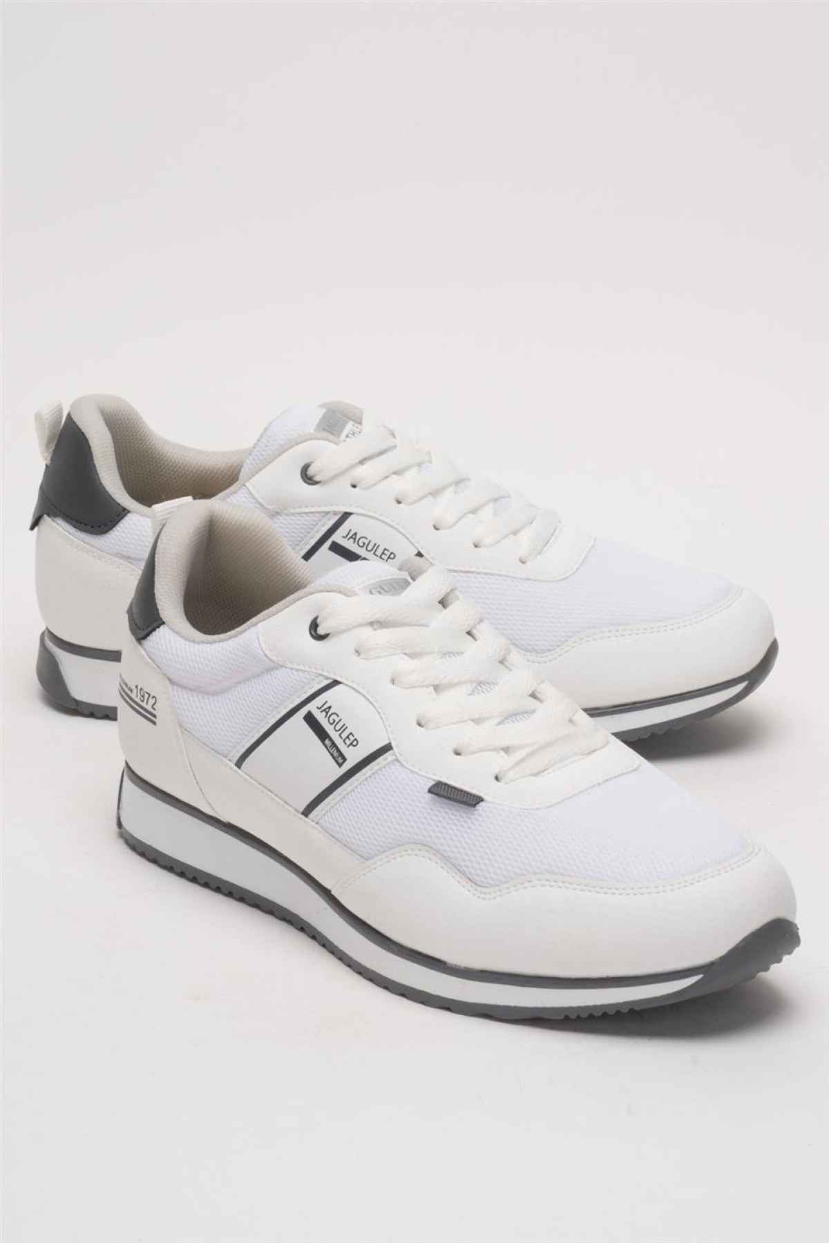 Erkek Günlük Sneaker Spor Ayakkabı BEYAZ - FÜME - Görsel 3