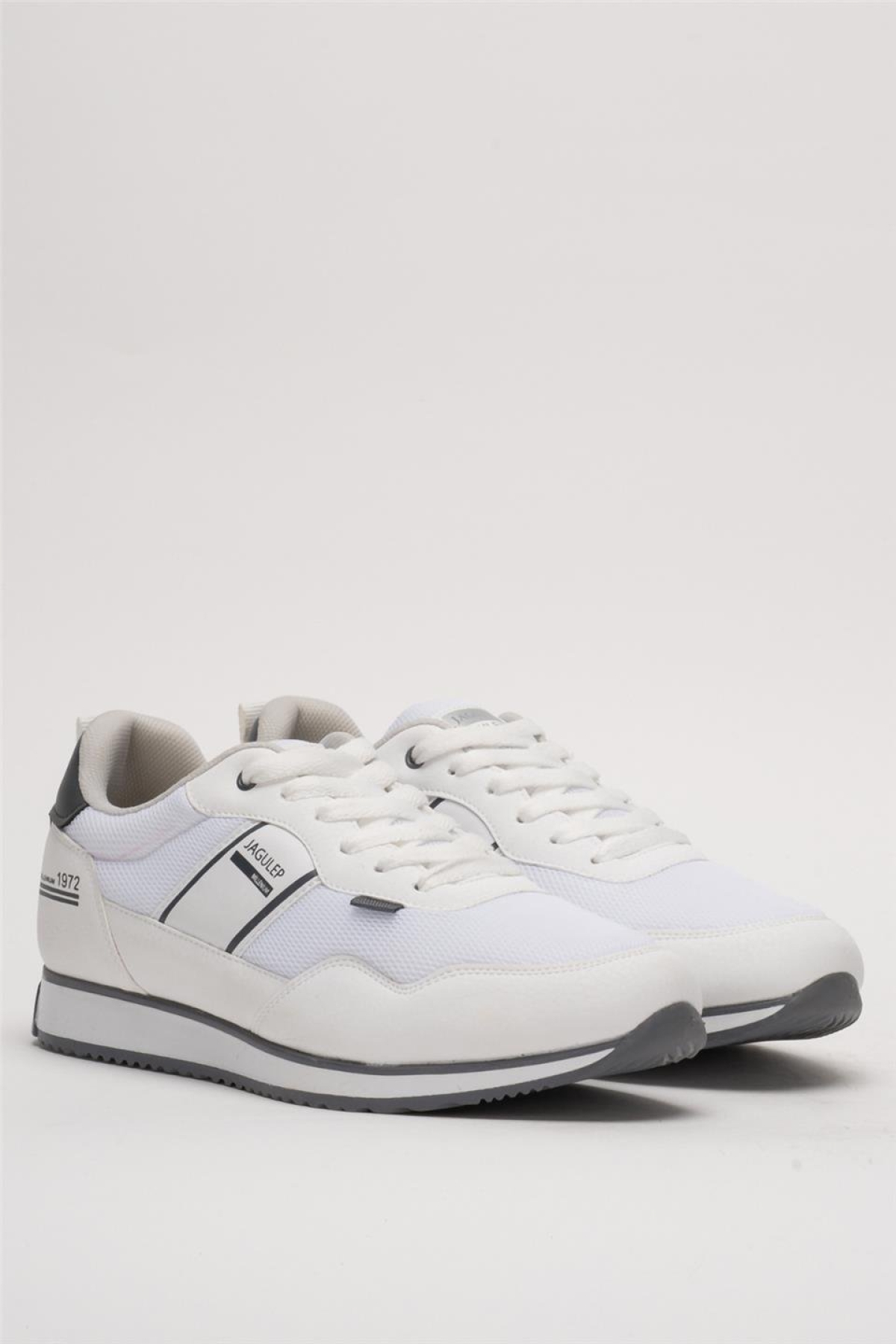 Erkek Günlük Sneaker Spor Ayakkabı BEYAZ - FÜME - Görsel 4