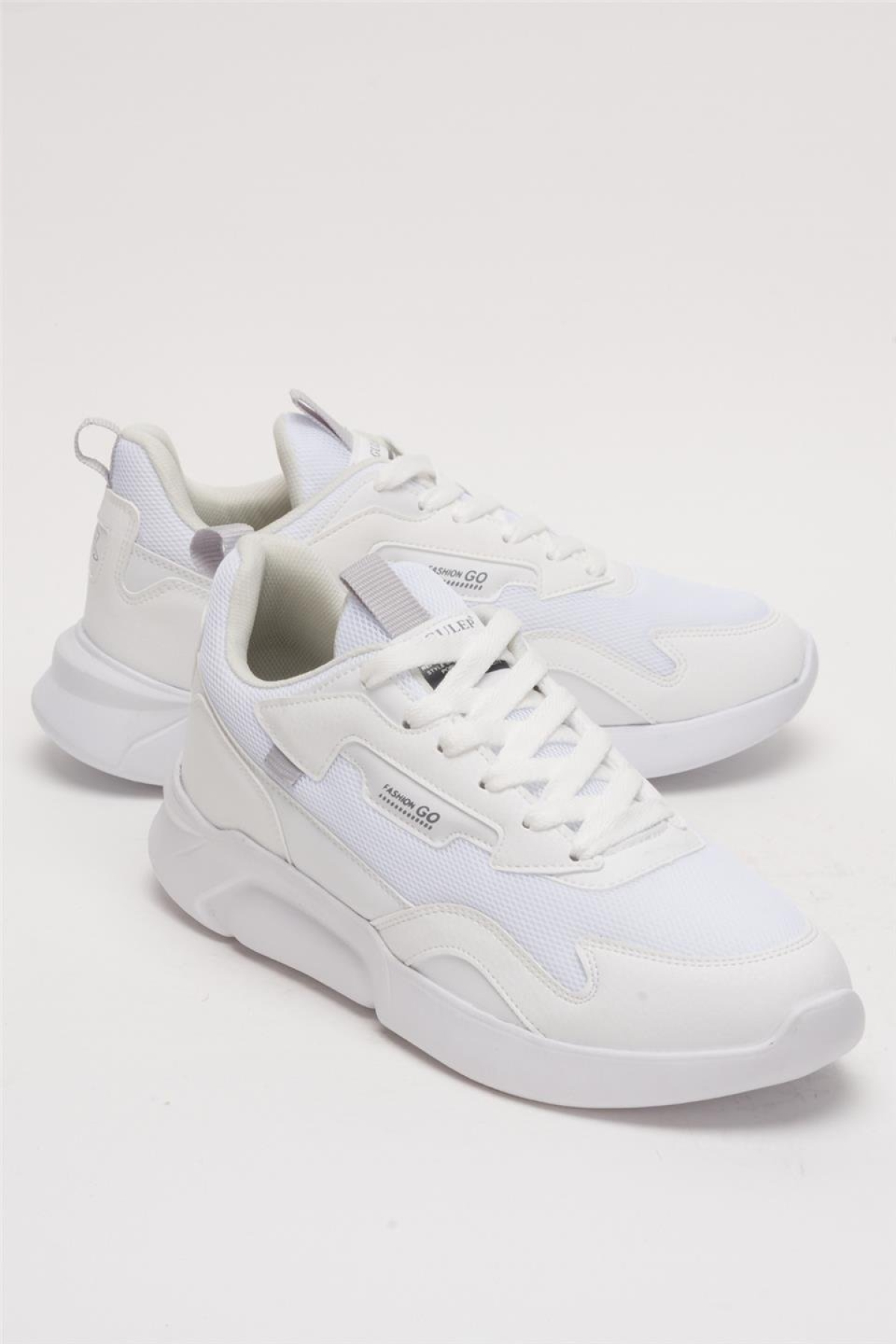 Erkek Günlük Rahat Yürüyüş Spor Ayakkabı BEYAZ - BUZ - Görsel 3