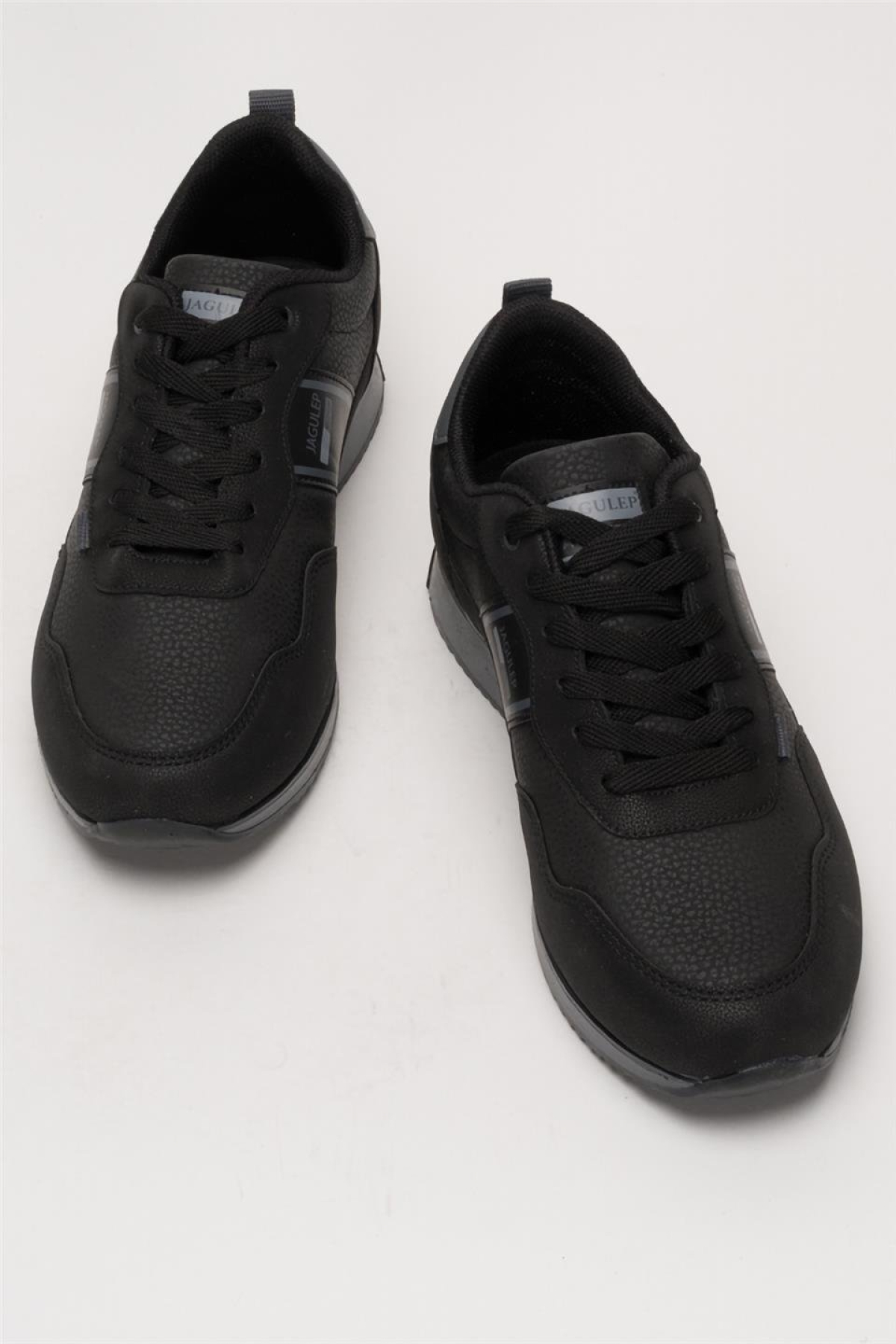 Erkek Cilt Bağcıklı Günlük Spor Ayakkabı SİYAH - FÜME - Görsel 7