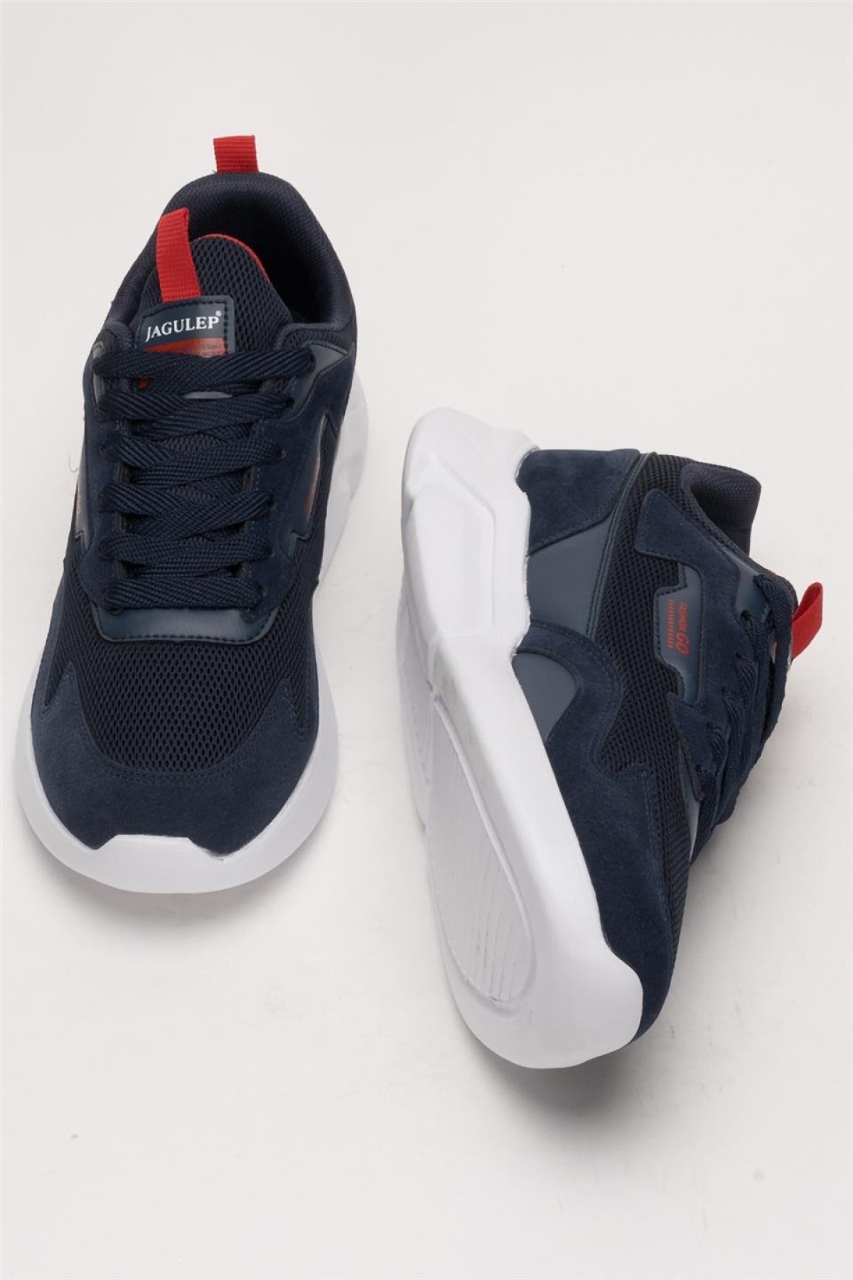 Erkek Günlük Rahat Yürüyüş Spor Ayakkabı LACİVERT - KIRMIZI - Görsel 8