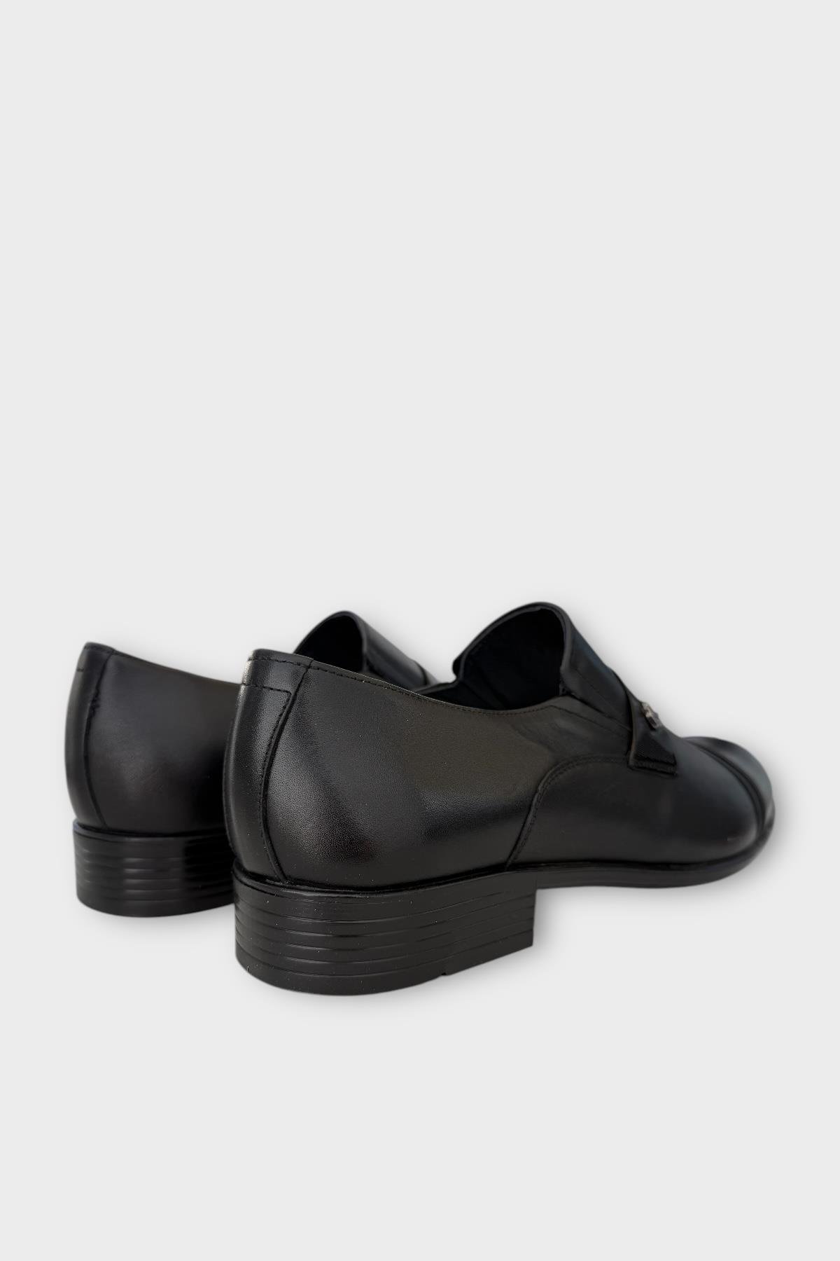 Erkek Klasik Hakiki Deri Ayakkabı SİYAH - Görsel 6