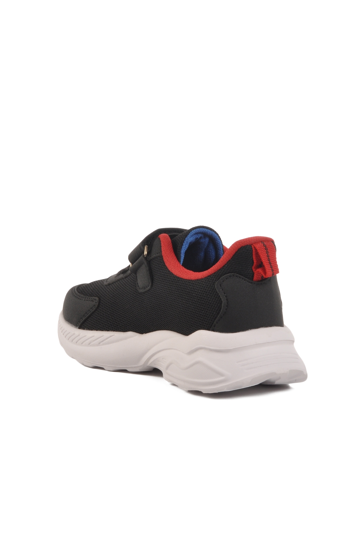 Aspor Siyah Beyaz Cırtlı Fileli Erkek Çocuk Spor Ayakkabı - Görsel 5