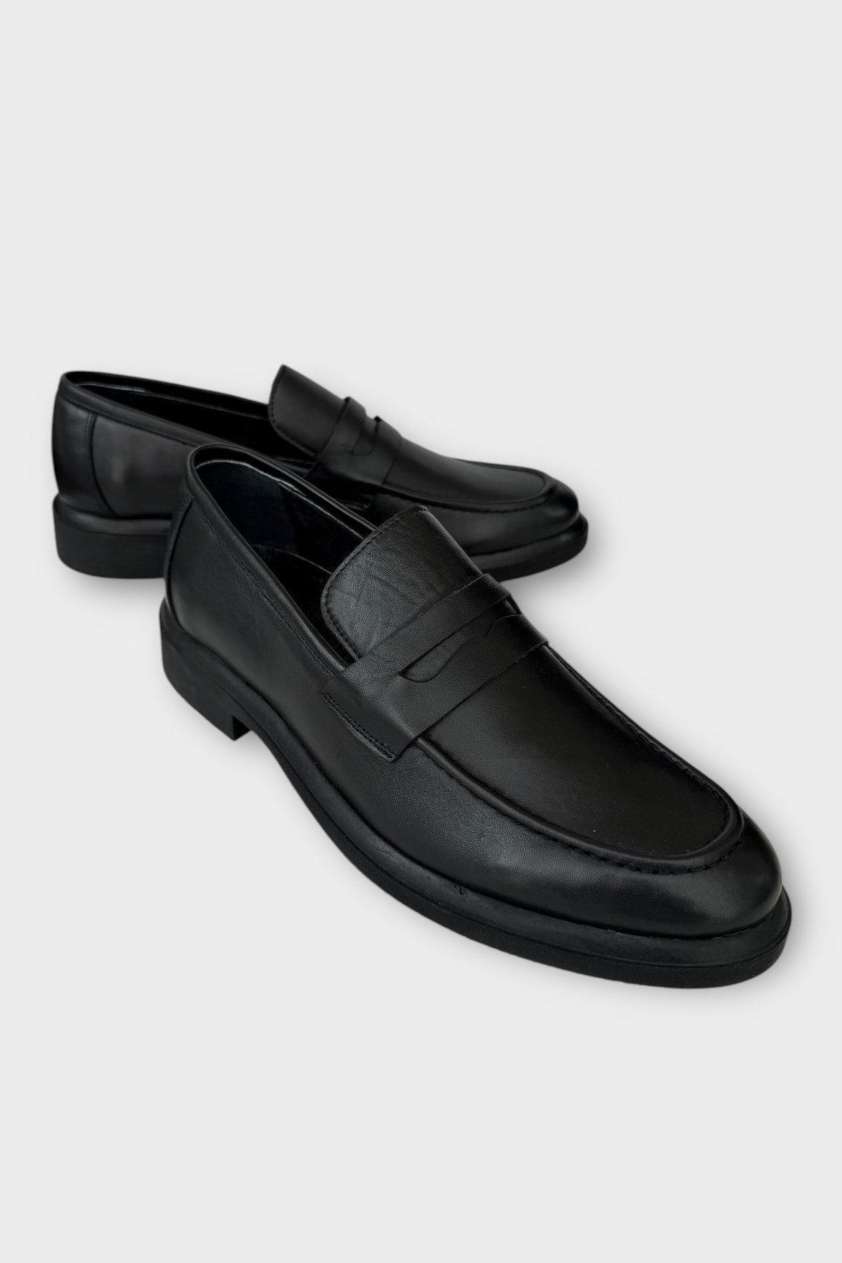 Erkek Hakiki Deri Ayakkabı SİYAH - Görsel 3