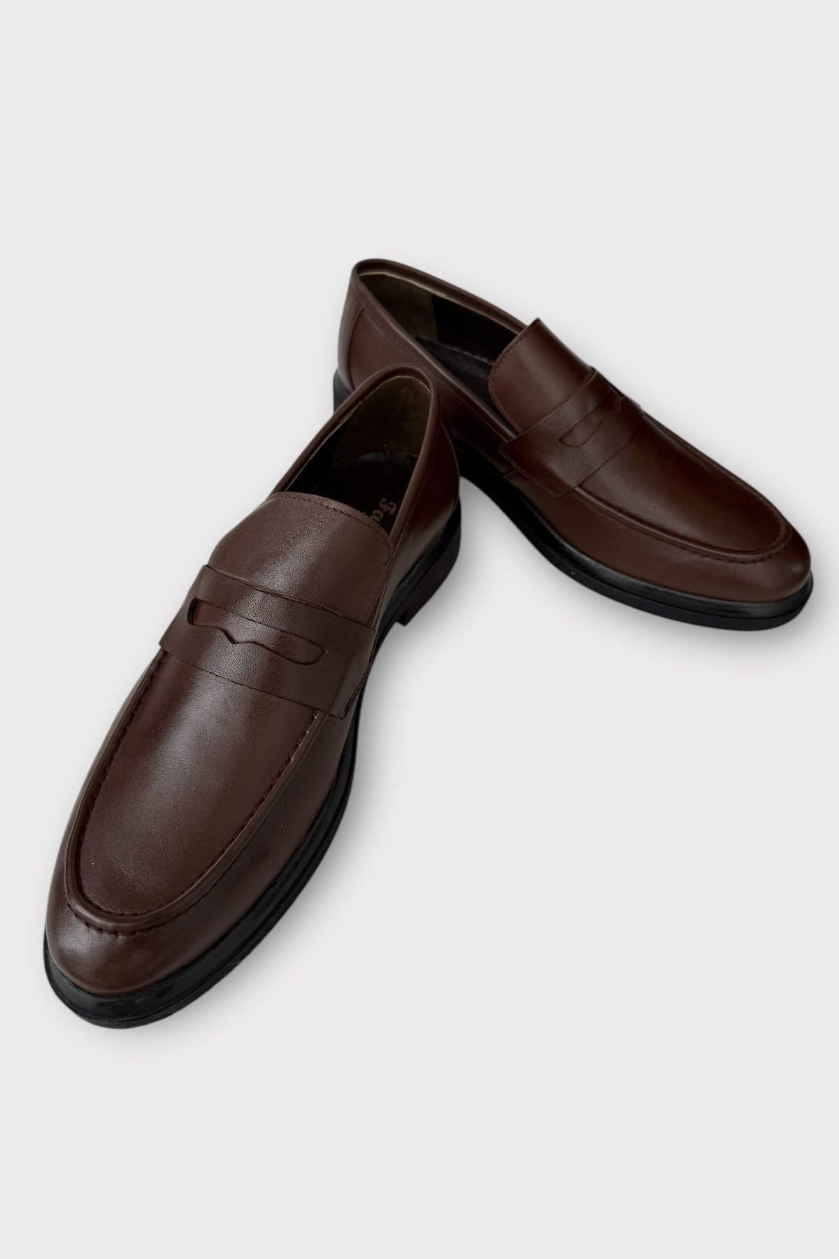 Erkek Hakiki Deri Ayakkabı KAHVERENGİ - Görsel 4