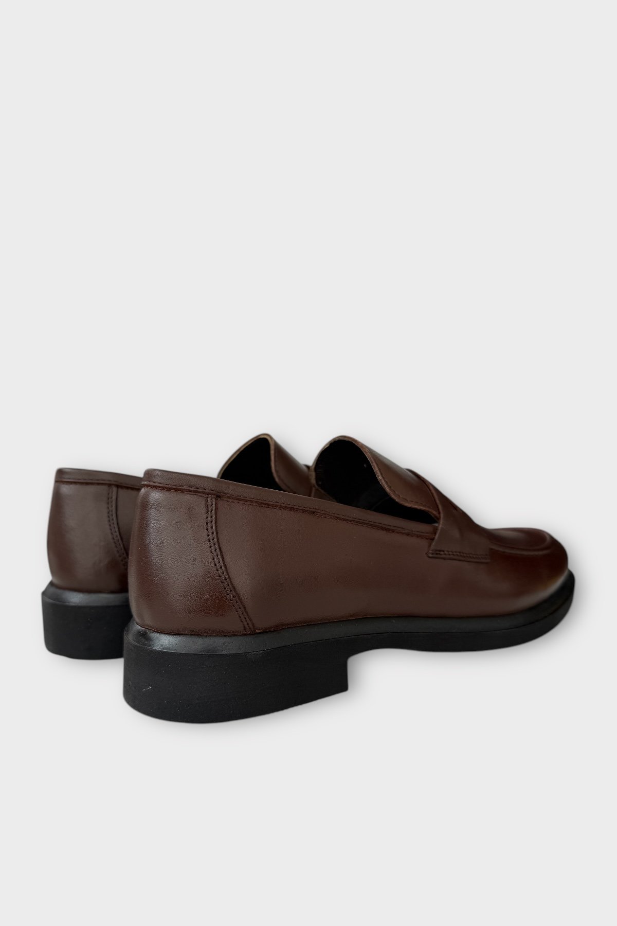 Erkek Hakiki Deri Ayakkabı KAHVERENGİ - Görsel 6