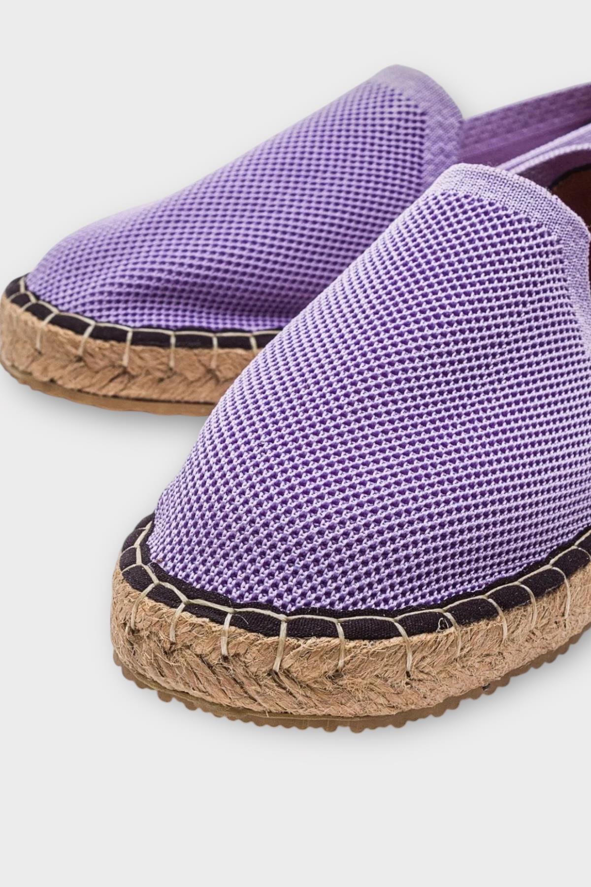 Unisex El Yapımı Triko Espadril Lila - Görsel 3