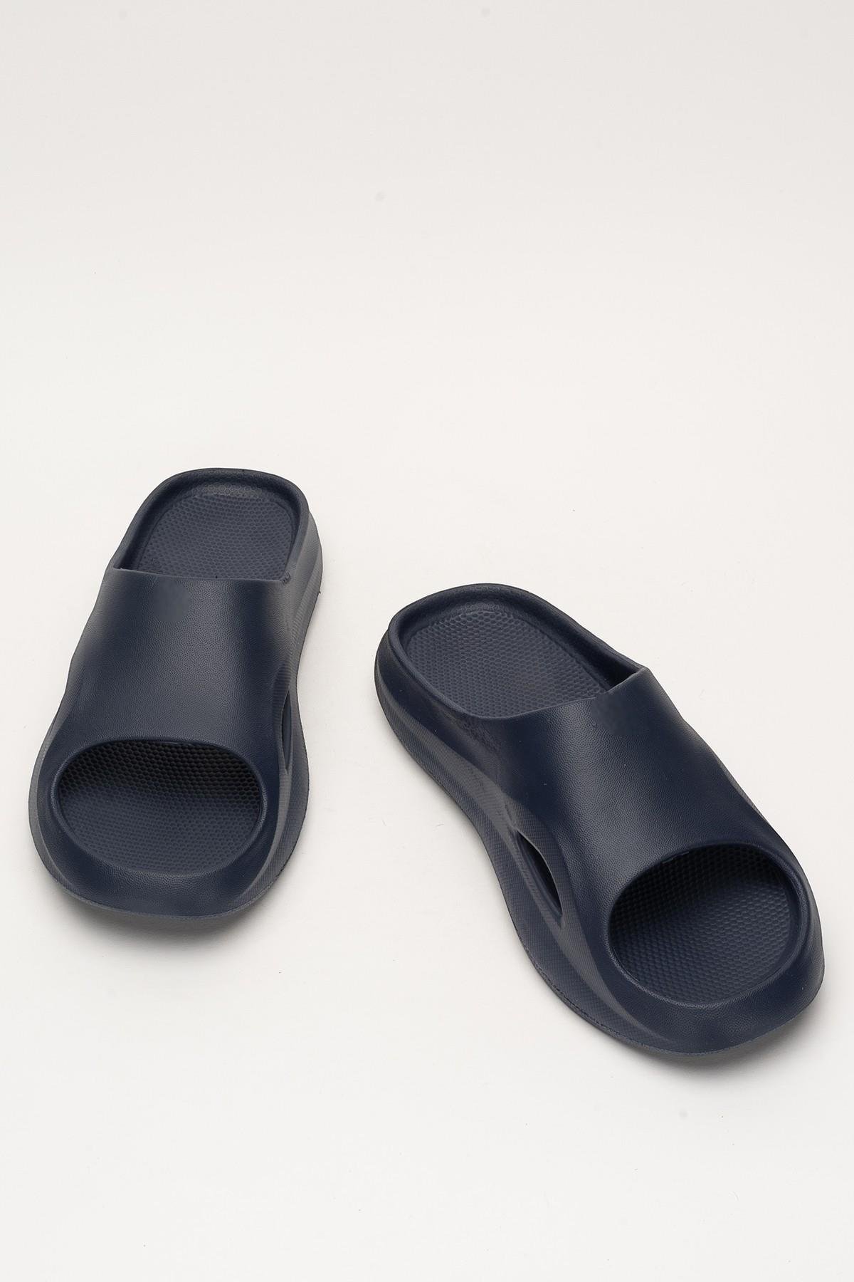 Erkek Eva Rahat Comfort Plaj Yazlık GünlükTerlik LACİVERT - Görsel 7