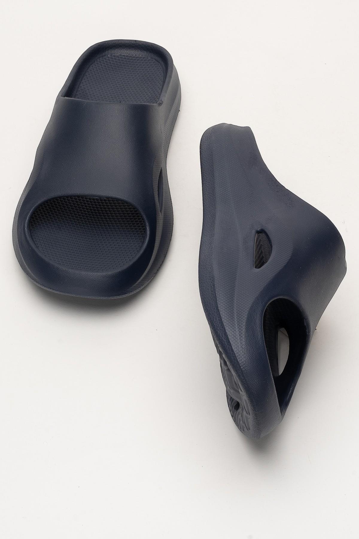 Erkek Eva Rahat Comfort Plaj Yazlık GünlükTerlik LACİVERT - Görsel 8