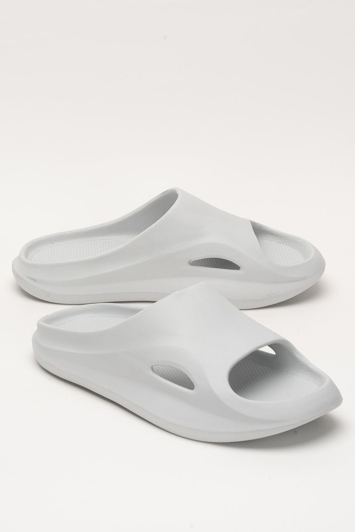 Erkek Eva Rahat Comfort Plaj Yazlık GünlükTerlik GRI - Görsel 3