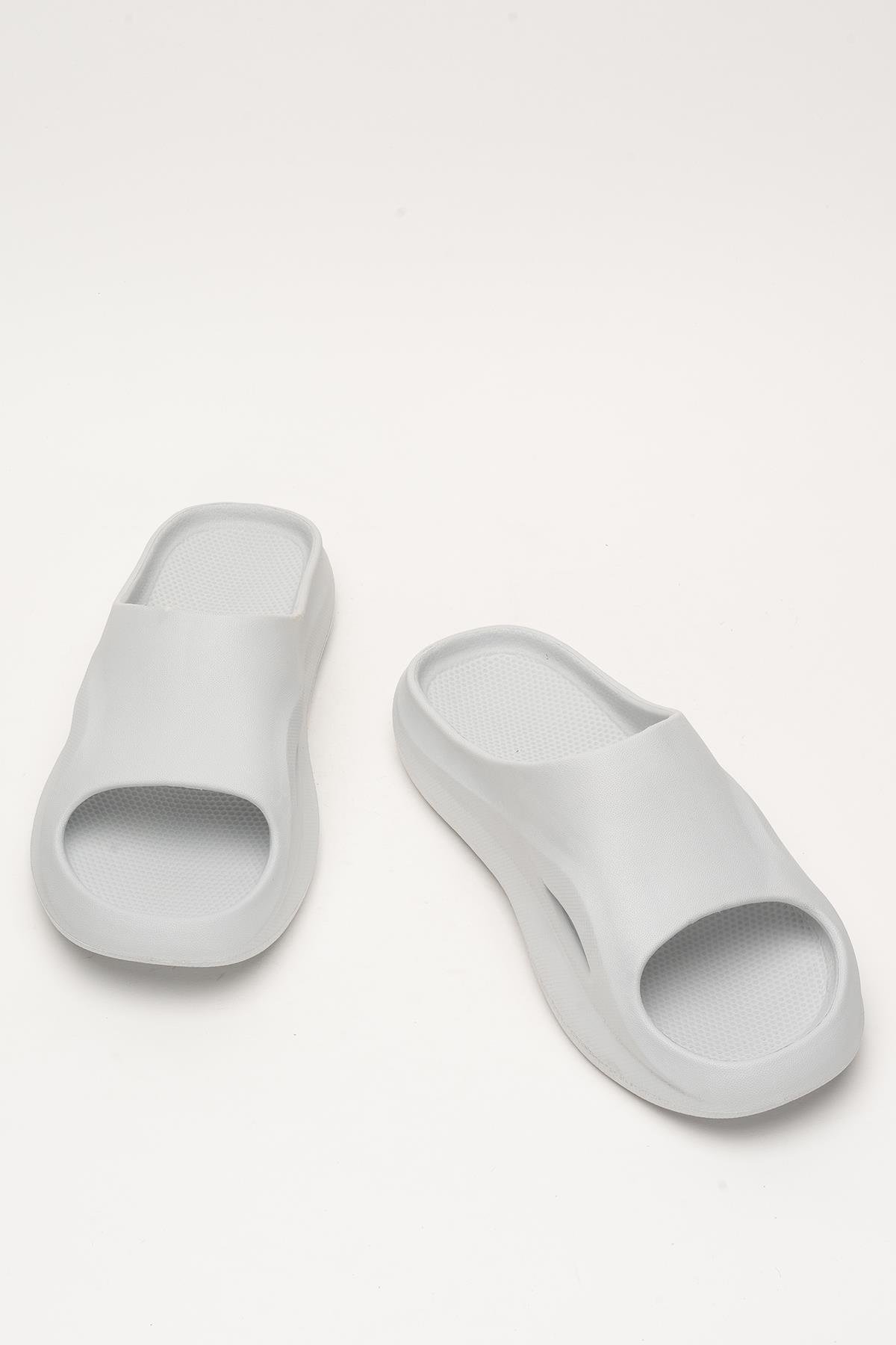 Erkek Eva Rahat Comfort Plaj Yazlık GünlükTerlik GRI - Görsel 7