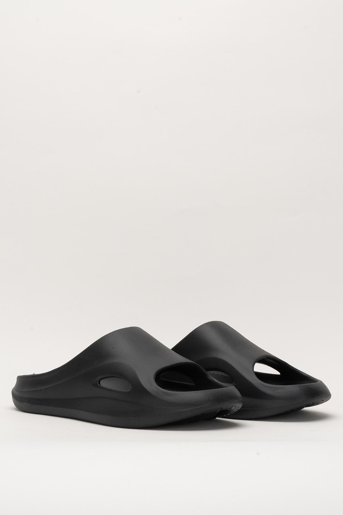 Erkek Eva Rahat Comfort Plaj Yazlık GünlükTerlik SİYAH - Görsel 4