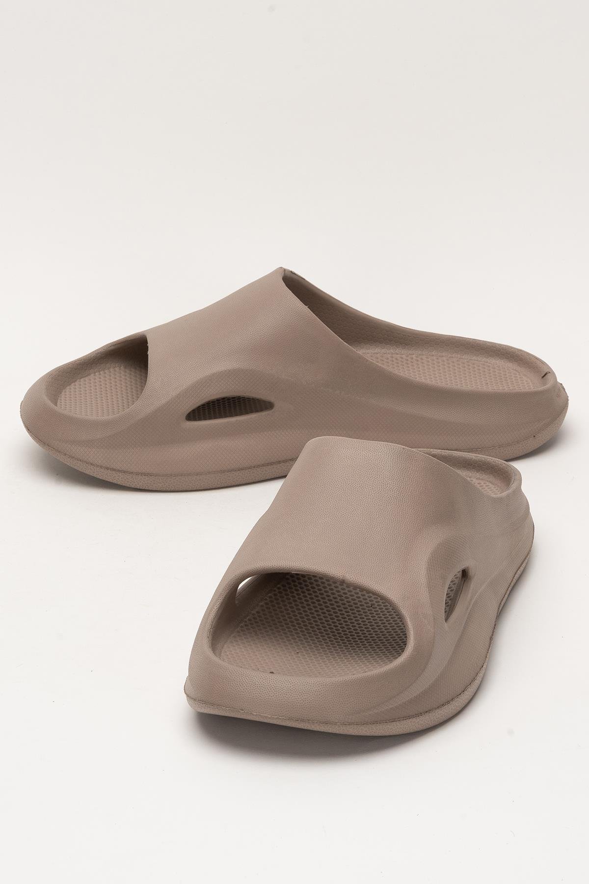 Erkek Eva Rahat Comfort Plaj Yazlık GünlükTerlik KAHVERENGİ - Görsel 6