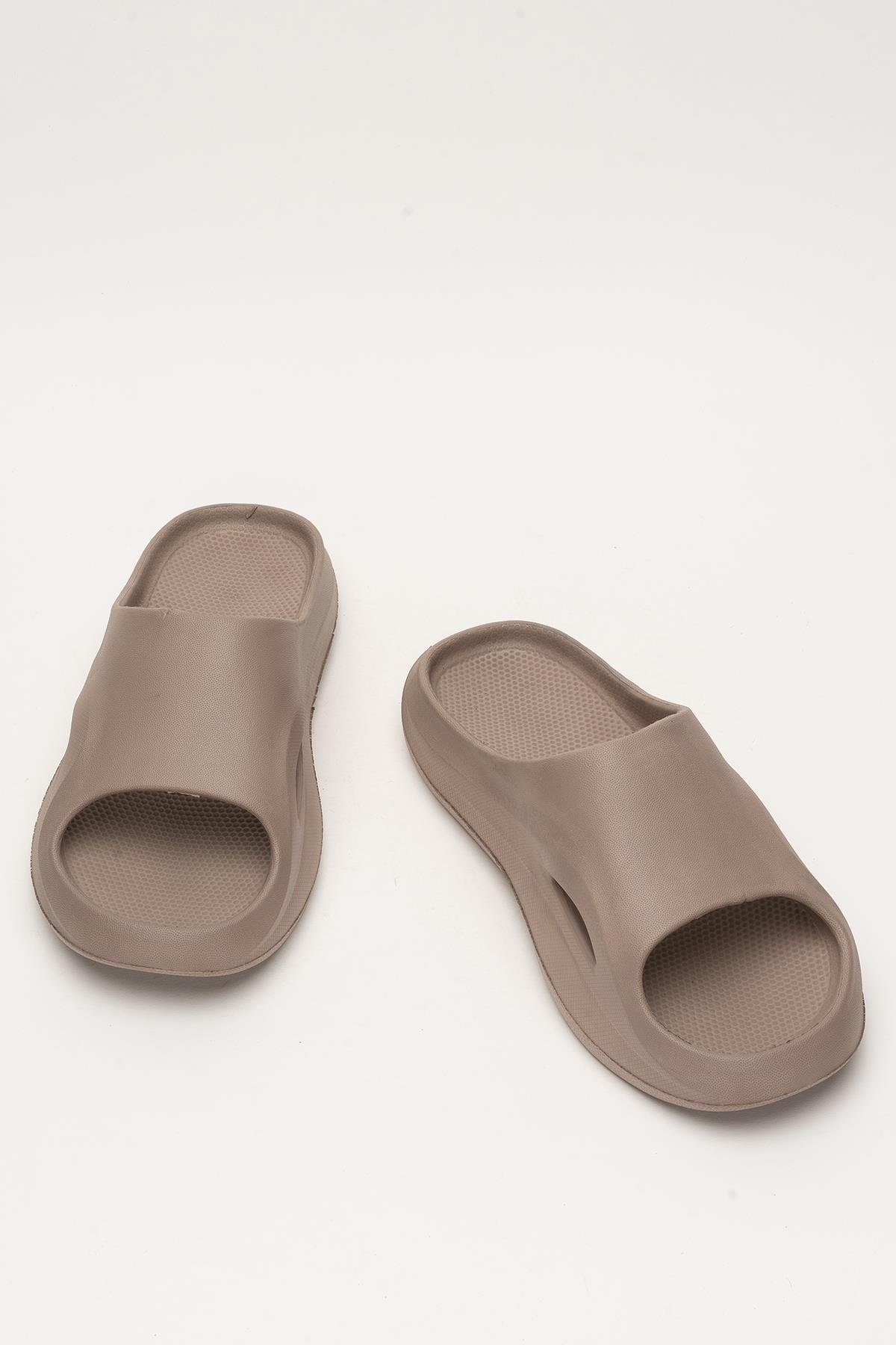 Erkek Eva Rahat Comfort Plaj Yazlık GünlükTerlik KAHVERENGİ - Görsel 7