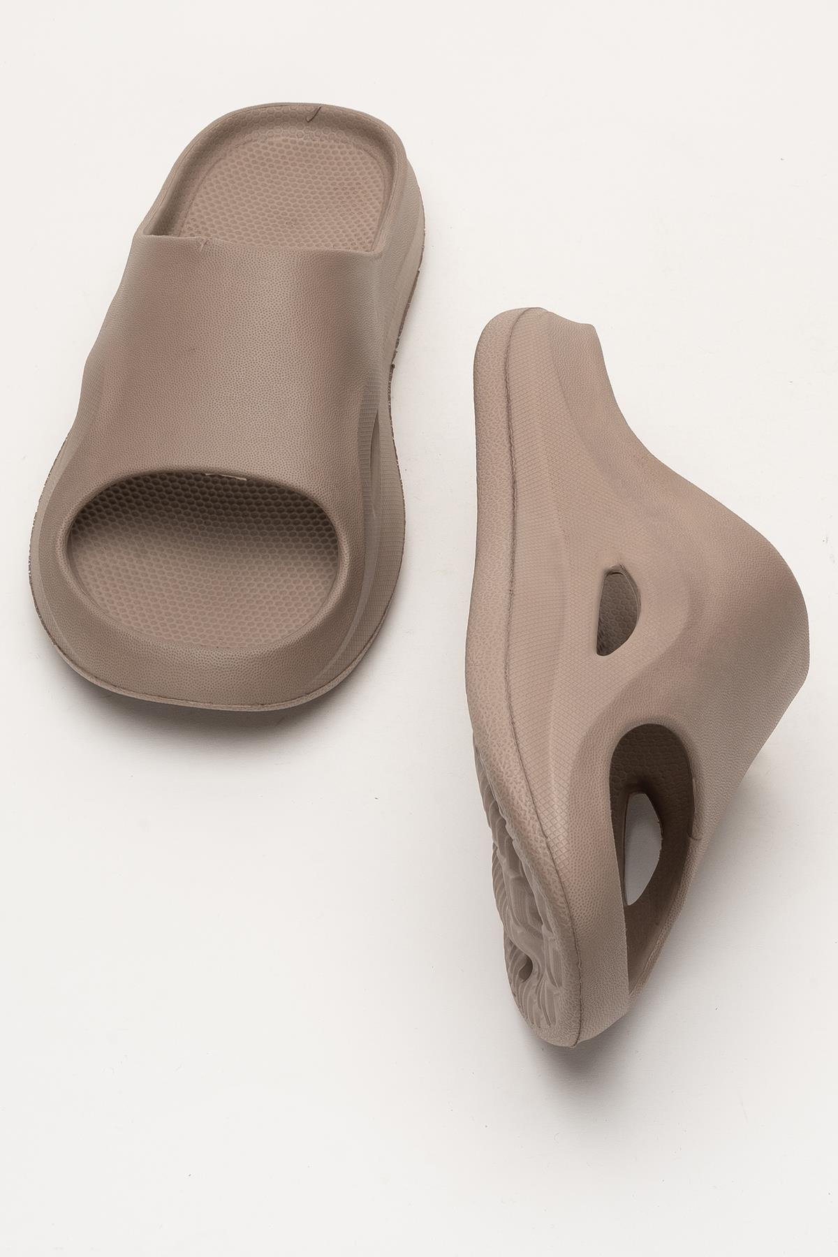 Erkek Eva Rahat Comfort Plaj Yazlık GünlükTerlik KAHVERENGİ - Görsel 8