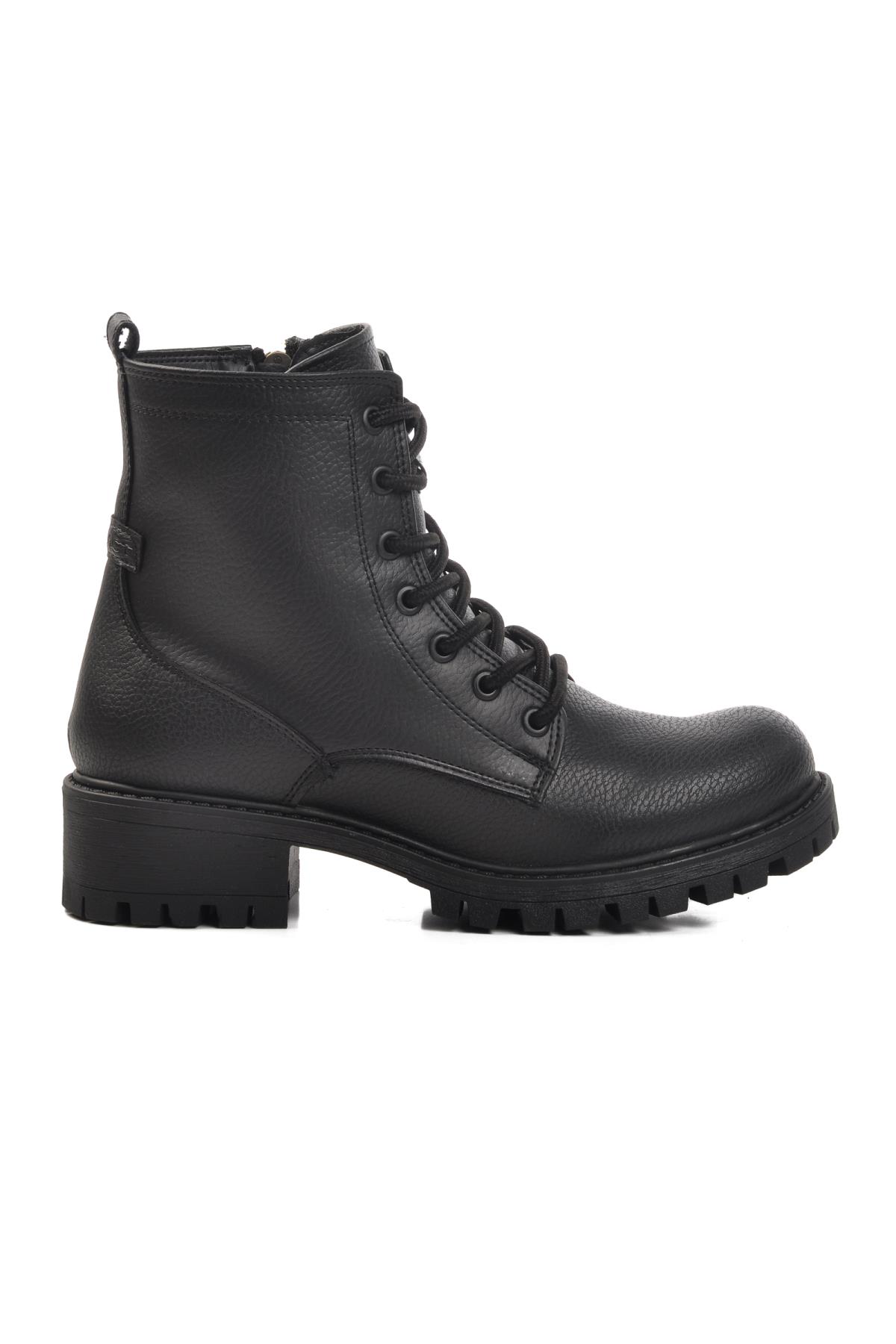 23008 Z Siyah Floter Kadın Bot - Görsel 4