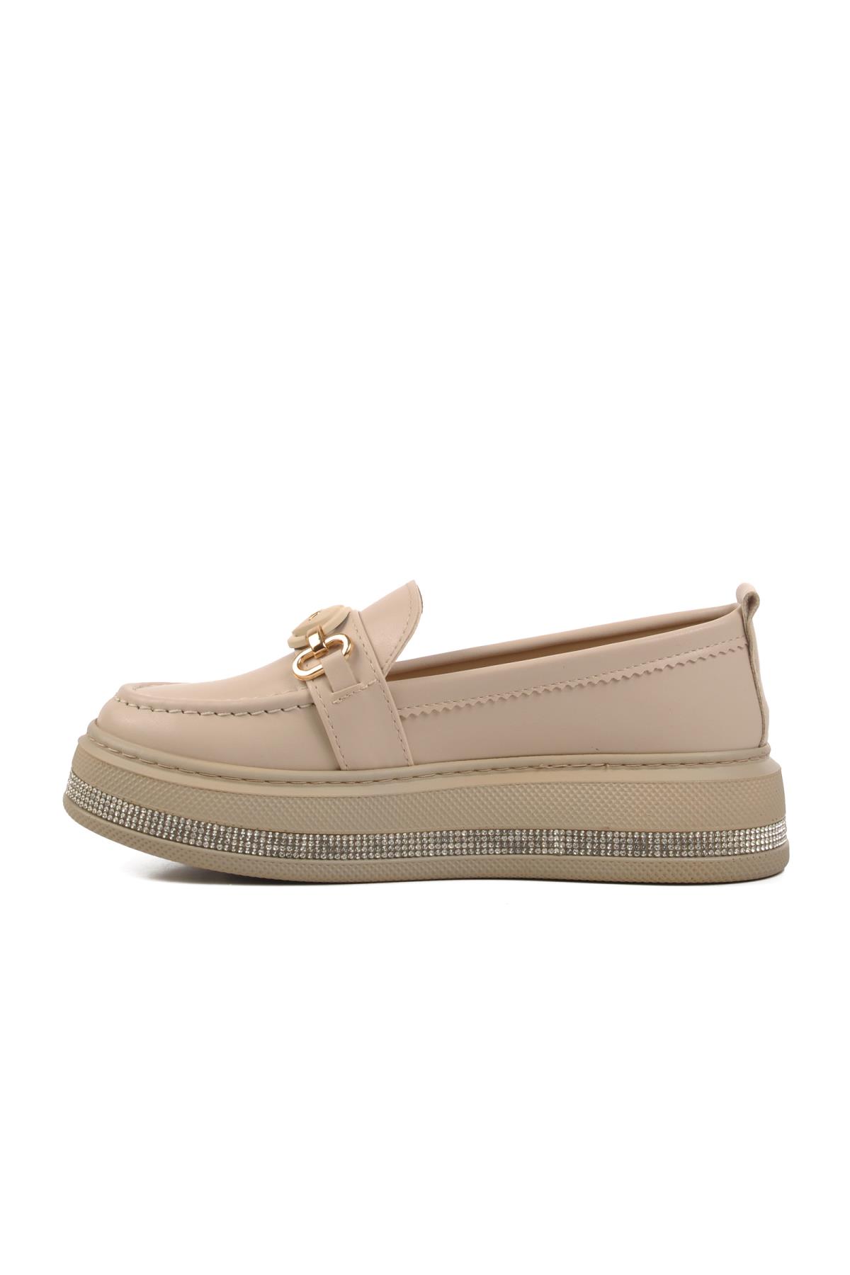 346201 Z Bej Kadın Günlük Ayakkabı - Görsel 3