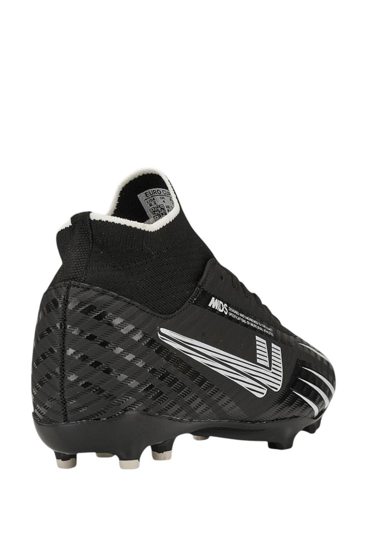 Boğazlı Krampon Çim ve Halı Saha Futbol Ayakkabısı SİYAH - BEYAZ - Görsel 5