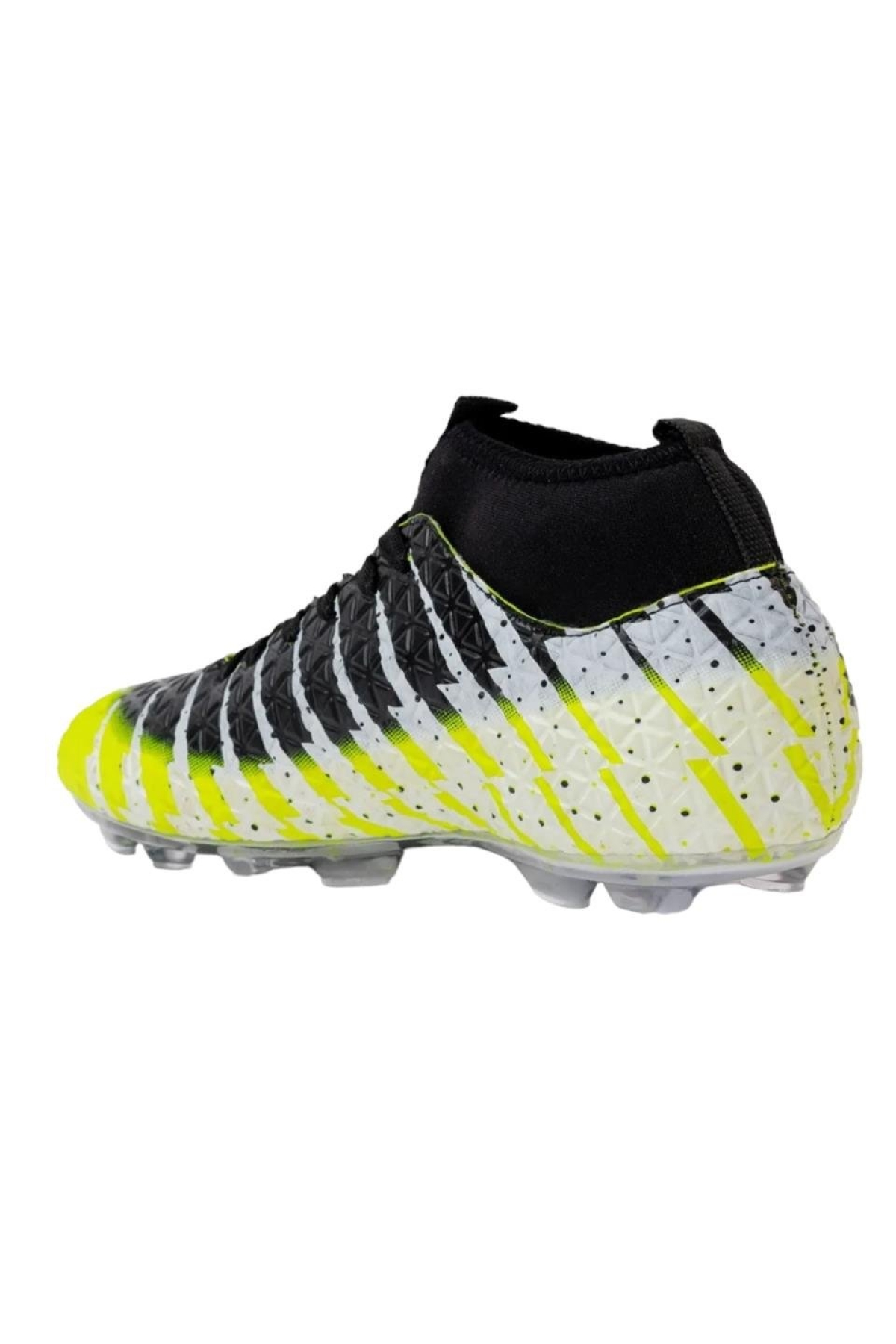 Çoraplı Bilekli Boğazlı Krampon Futbol Ayakkabısı SARI - SİYAH - Görsel 3