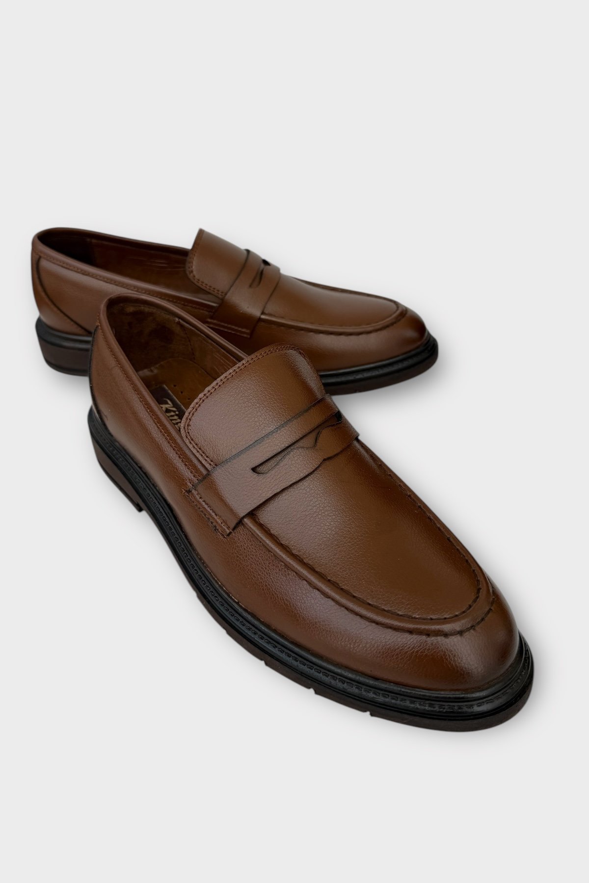 Erkek Deri Görünümlü Günlük Ayakkabı TABA - Görsel 3